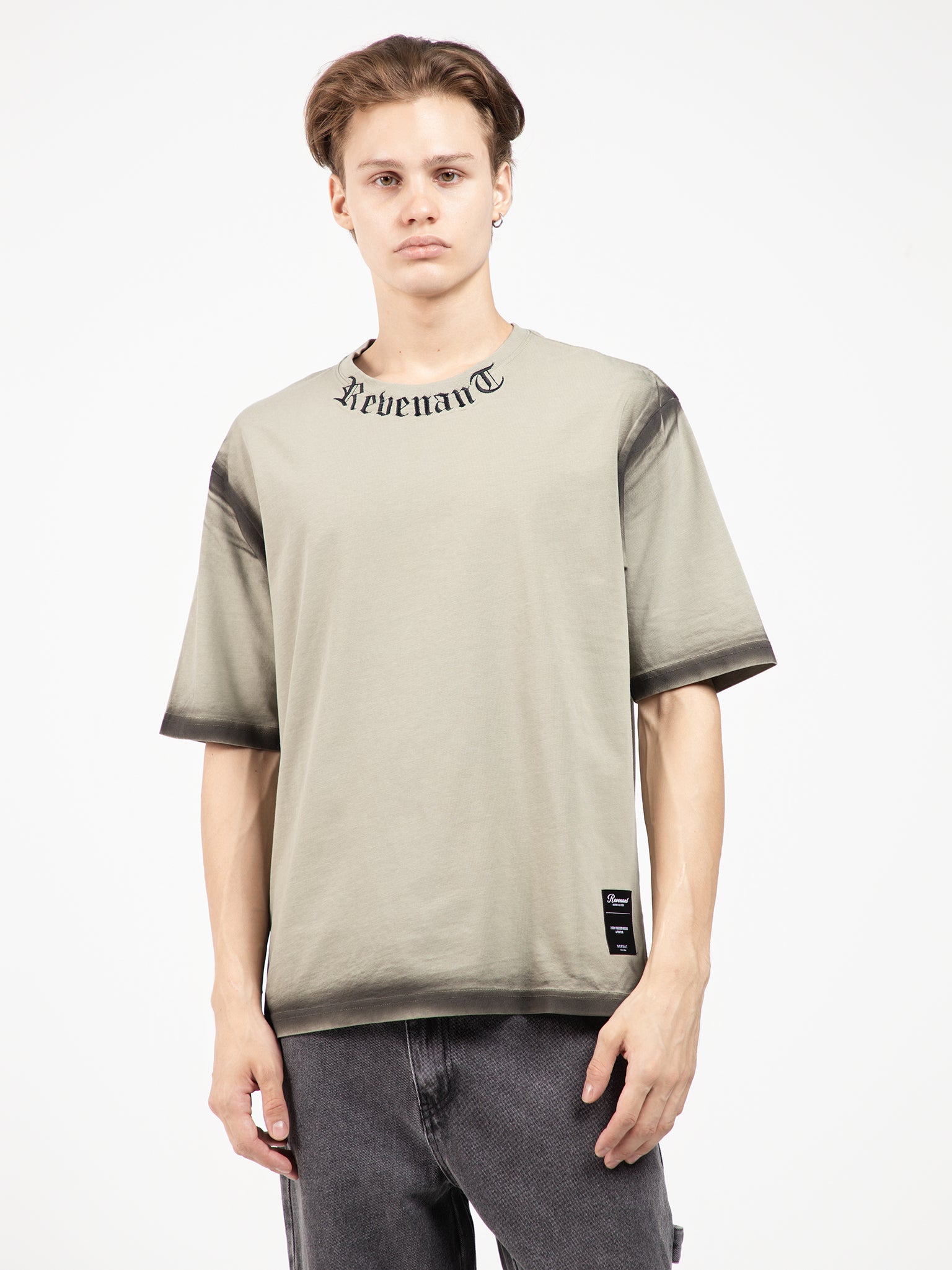 DEEDAT REVENANT Oversize Short Sleeve Tees - Bean Green