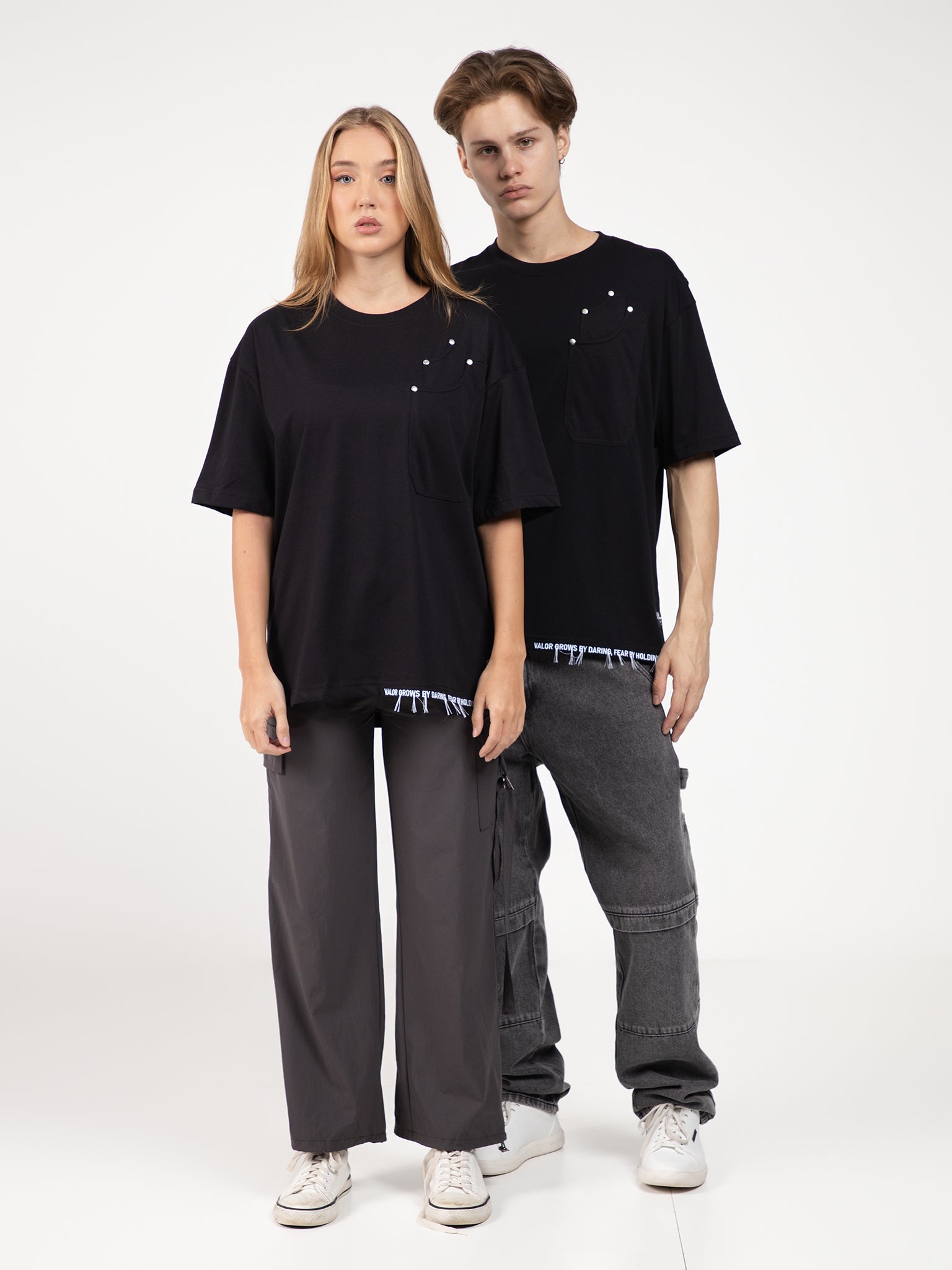 DEEDAT REVENANT Oversize Short Sleeve Tees - Black