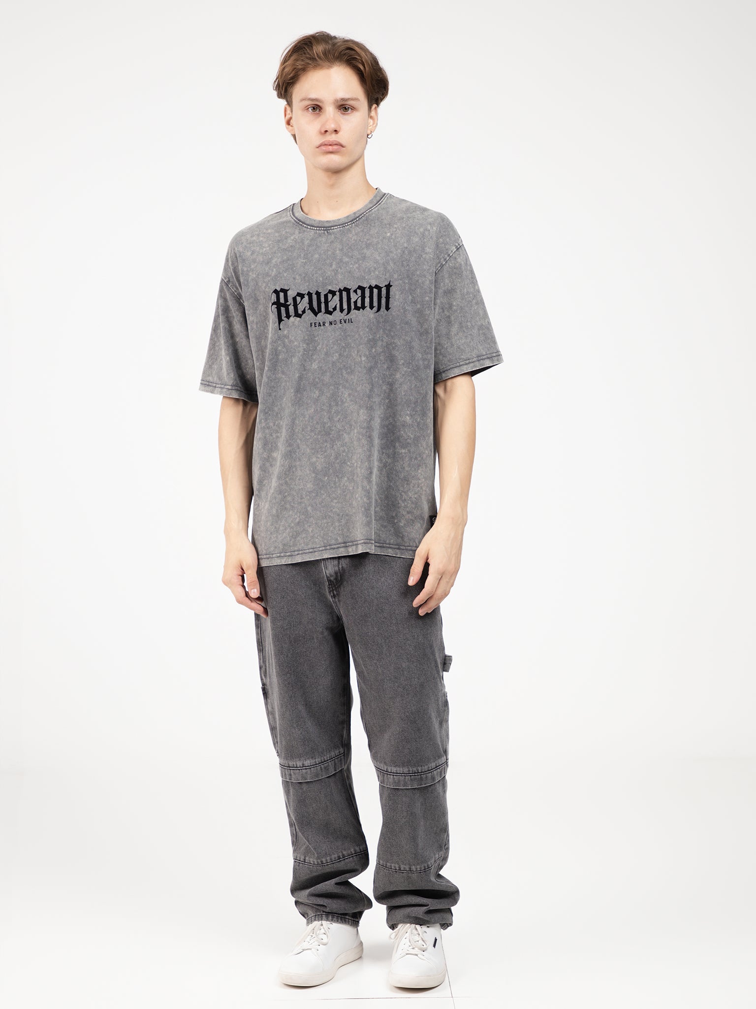 DEEDAT REVENANT Oversize Short Sleeve Tees - Gray