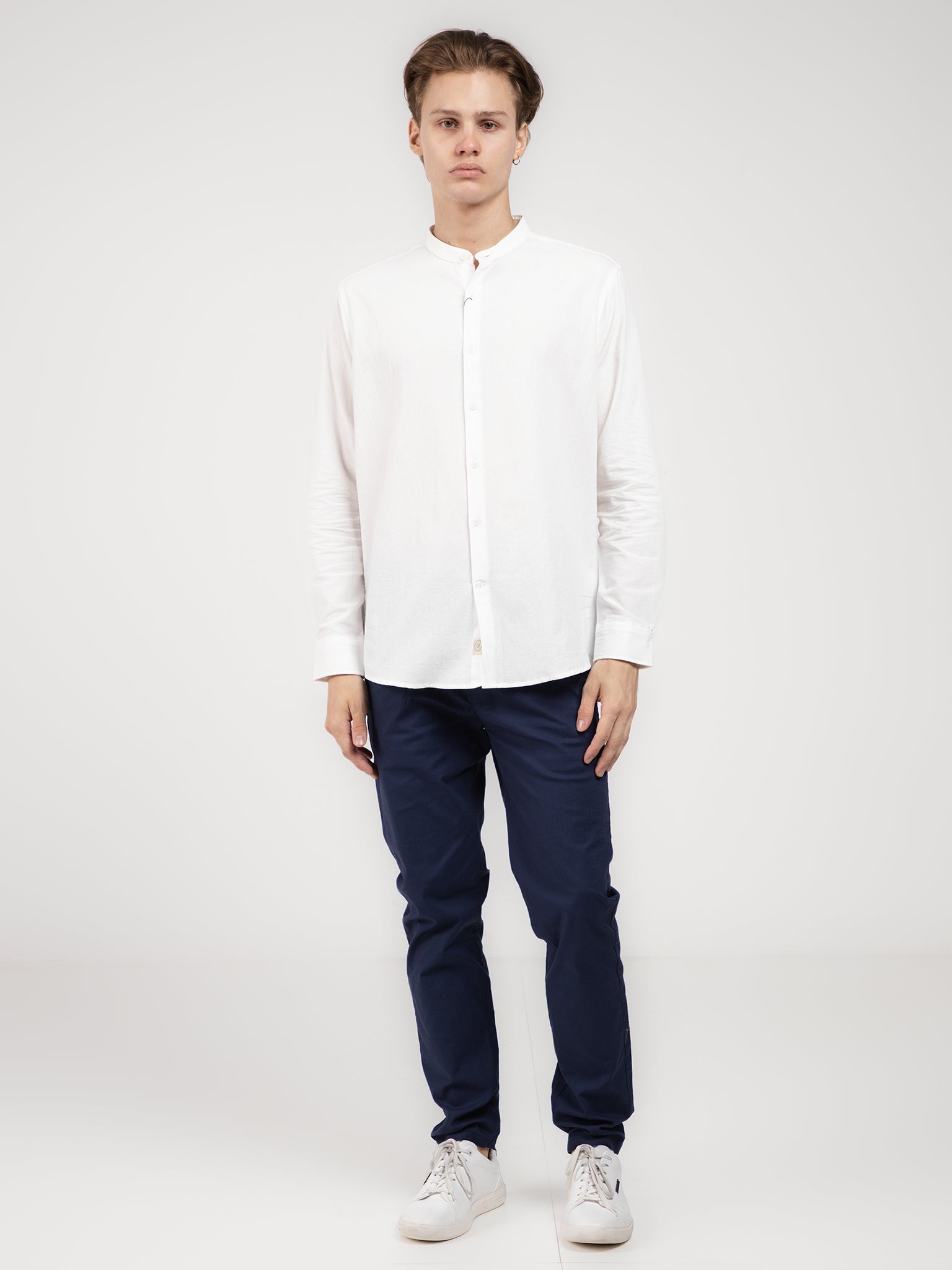 DEEDAT Slim Fit Casual Pant - Navi