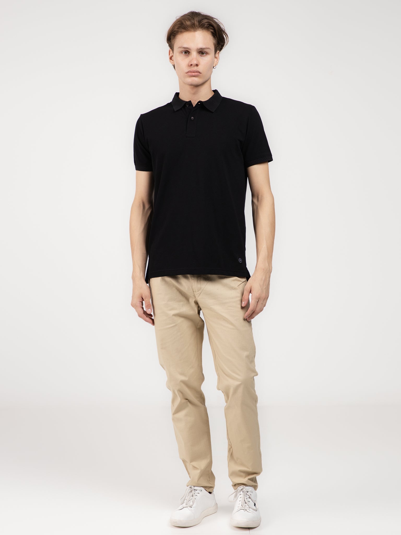 DEEDAT Slim Fit Casual Pant - Beige