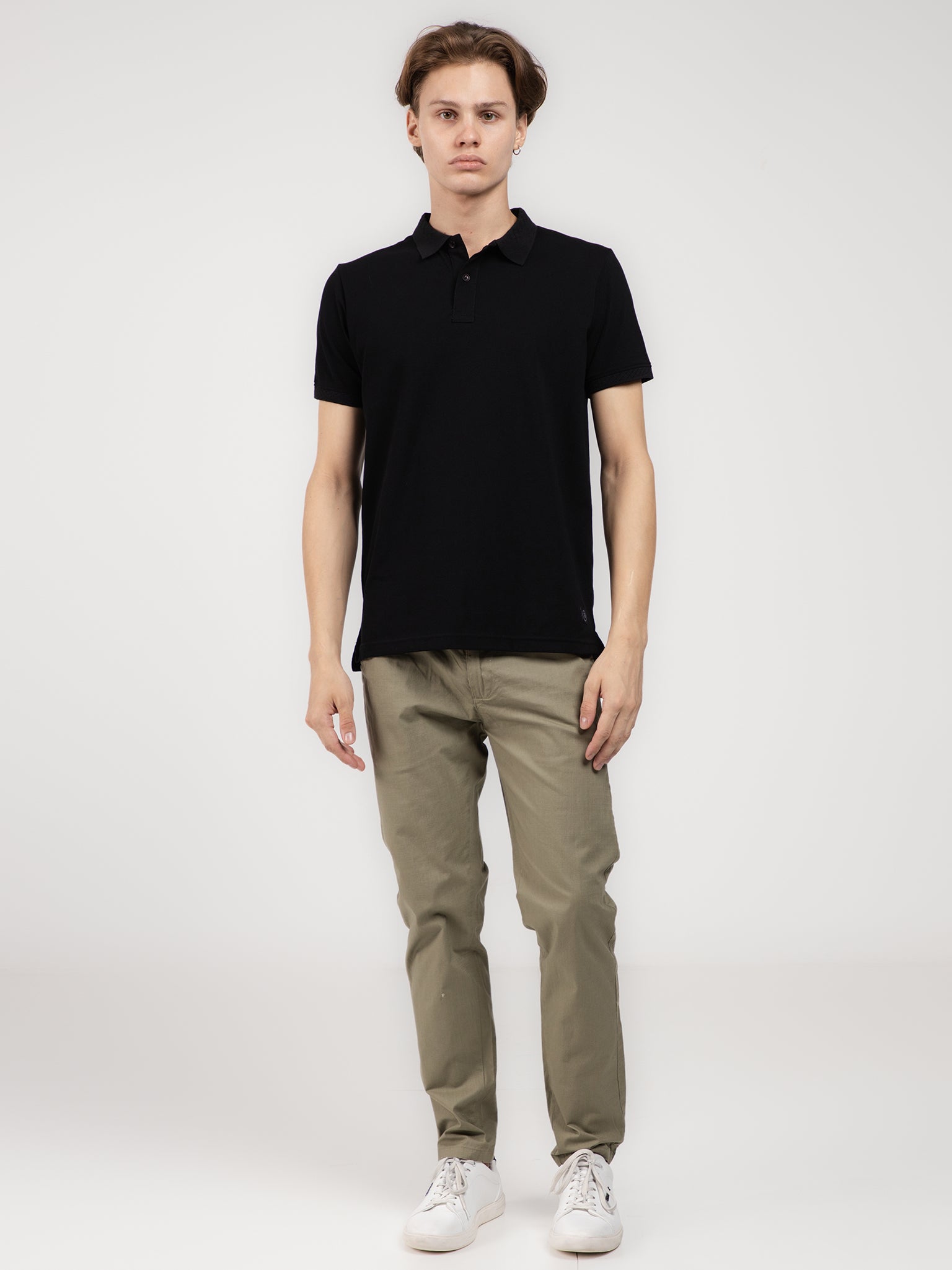 DEEDAT Slim Fit Casual Pant - Olive