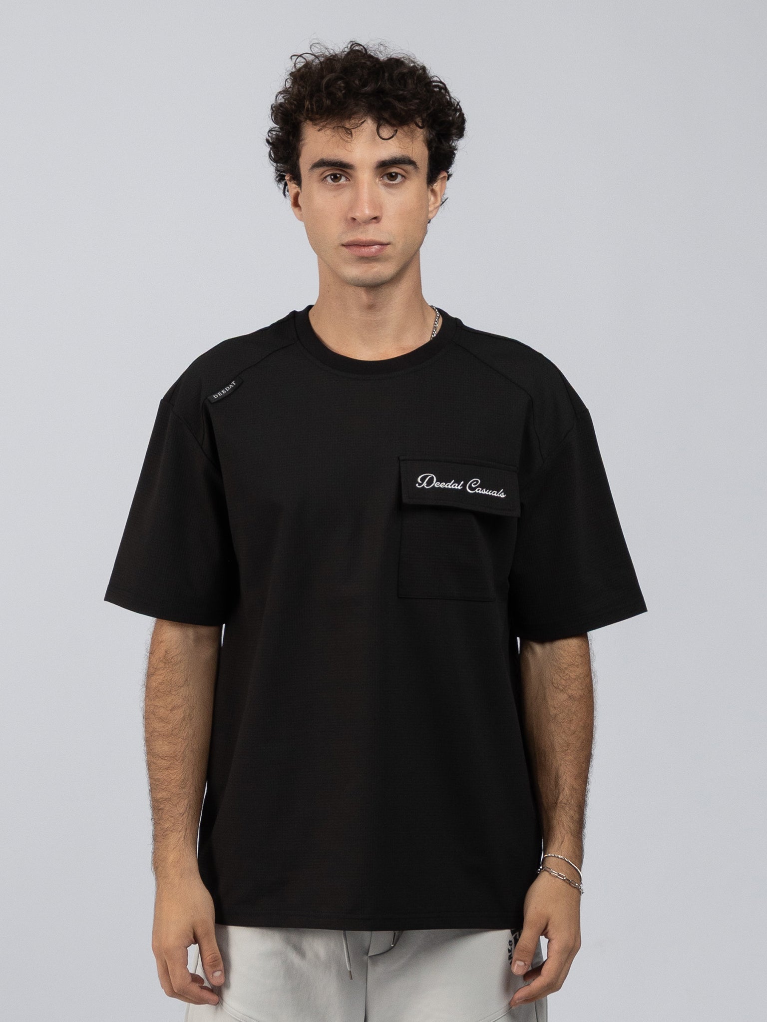 DEEDAT MNML WRLD Maverick Oversize Tees - Black