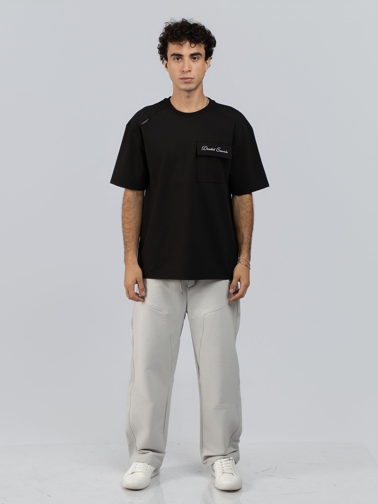 DEEDAT MNML WRLD Maverick Oversize Tees - Black