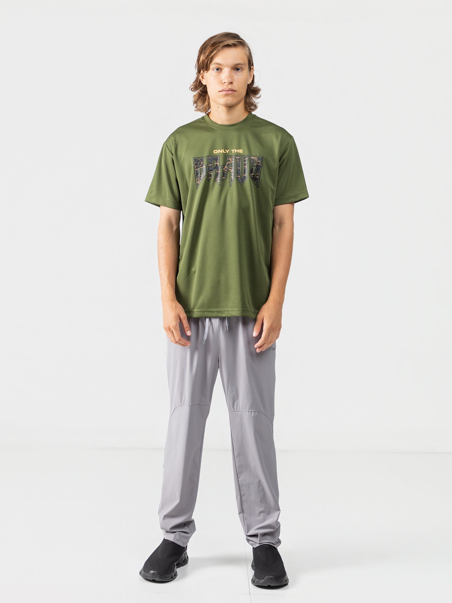 DEEDAT Performance Wear Slim Fit Tee - Olive