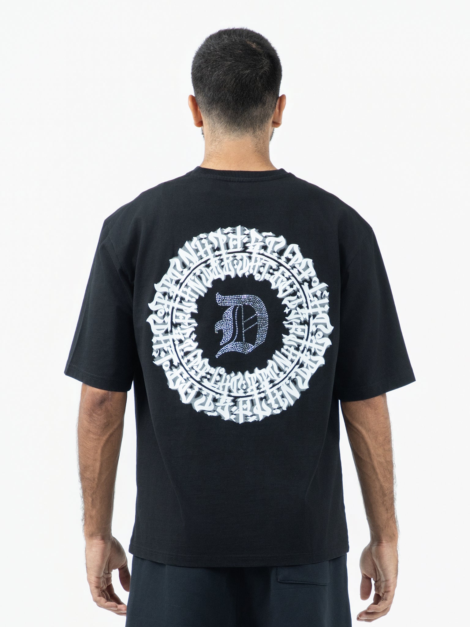 DEEDAT GOD'S PLAN WALKER Oversized Tees - Black