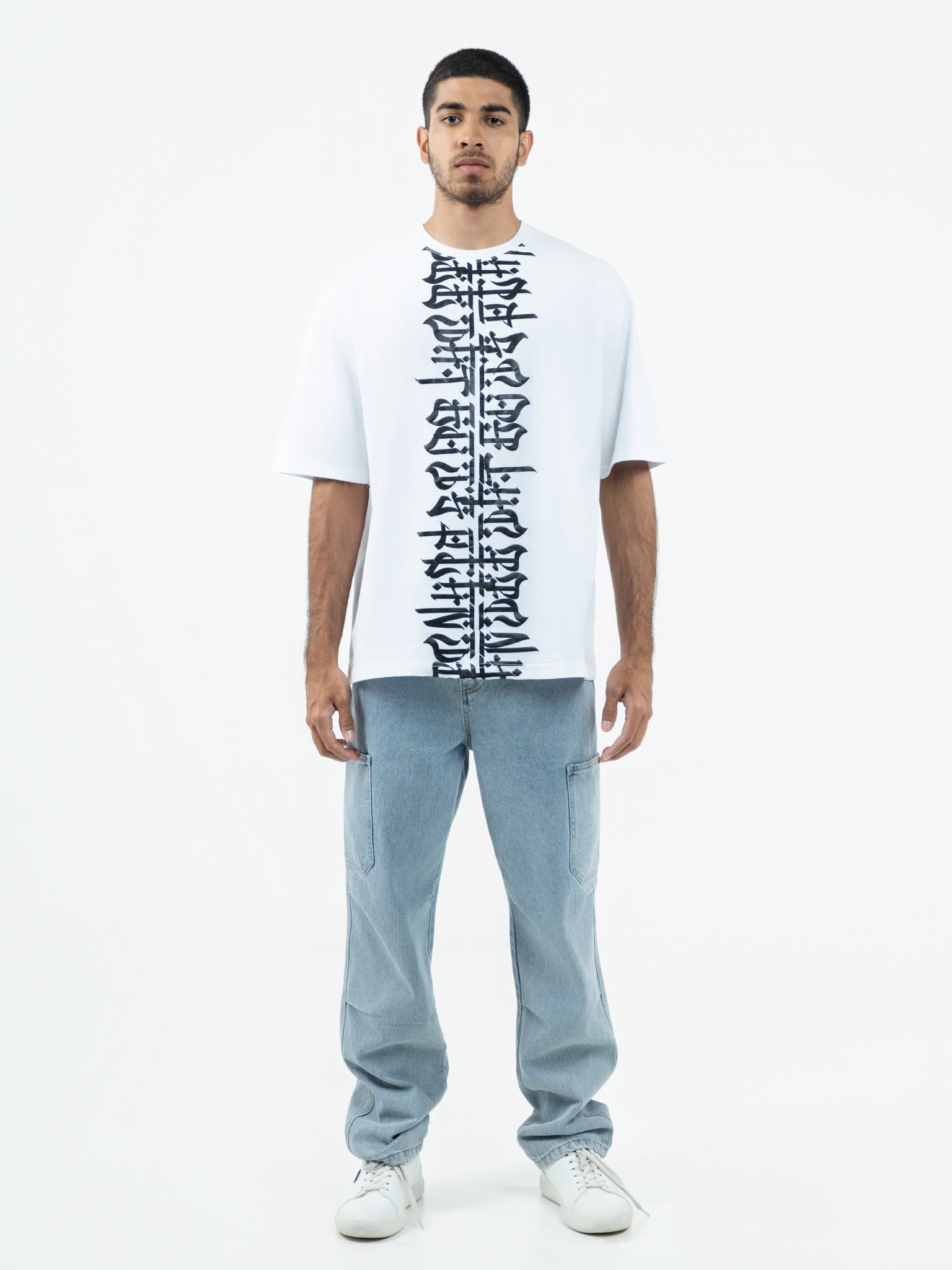 DEEDAT GOD'S PLAN MAXIMO Oversized Tees - White