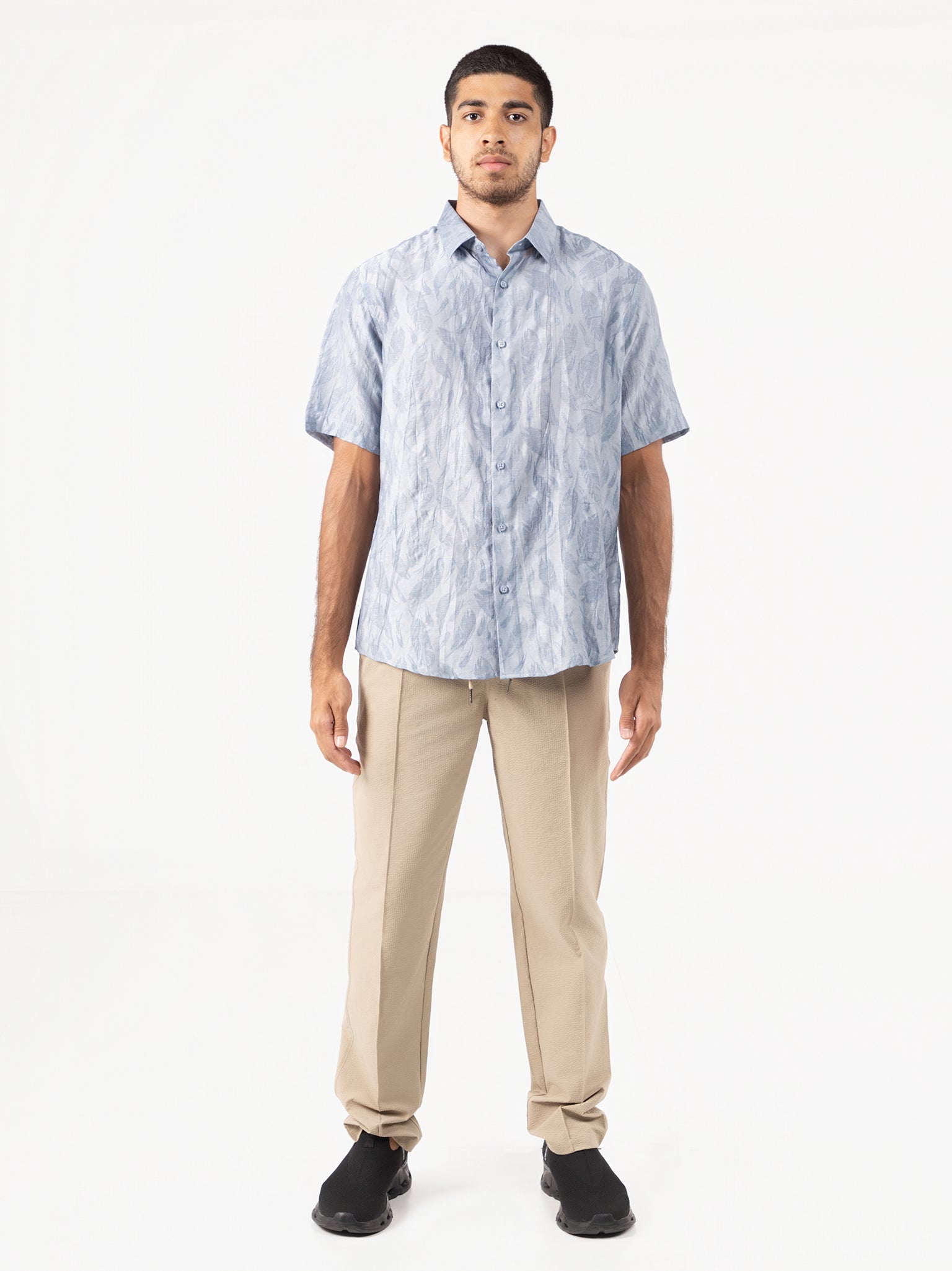 DEEDAT NATURE VERSE Men's Regular Fit Casual Shirt - Blue