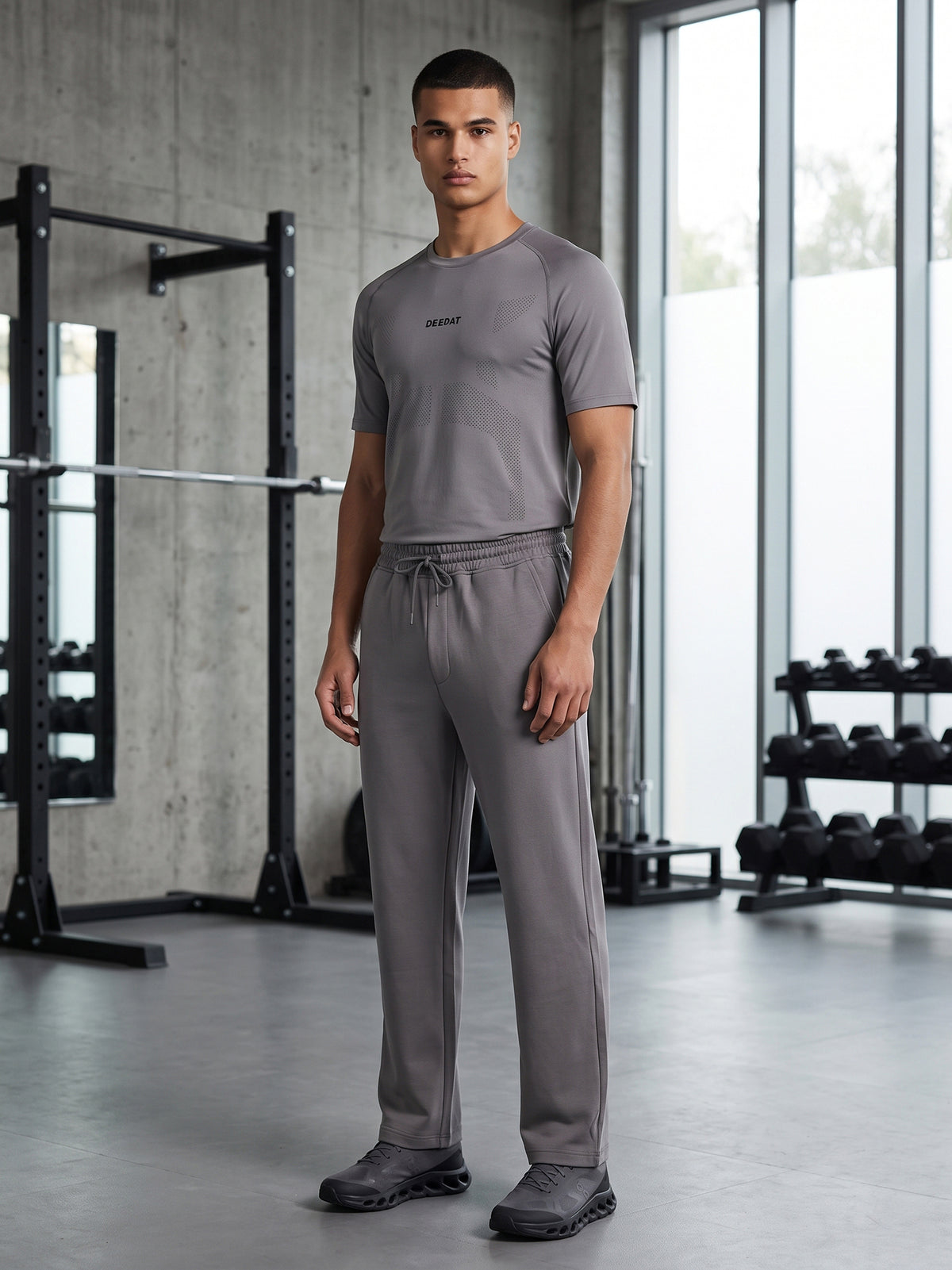 DEEDAT Men's Skater Oversized Bottom - Gray