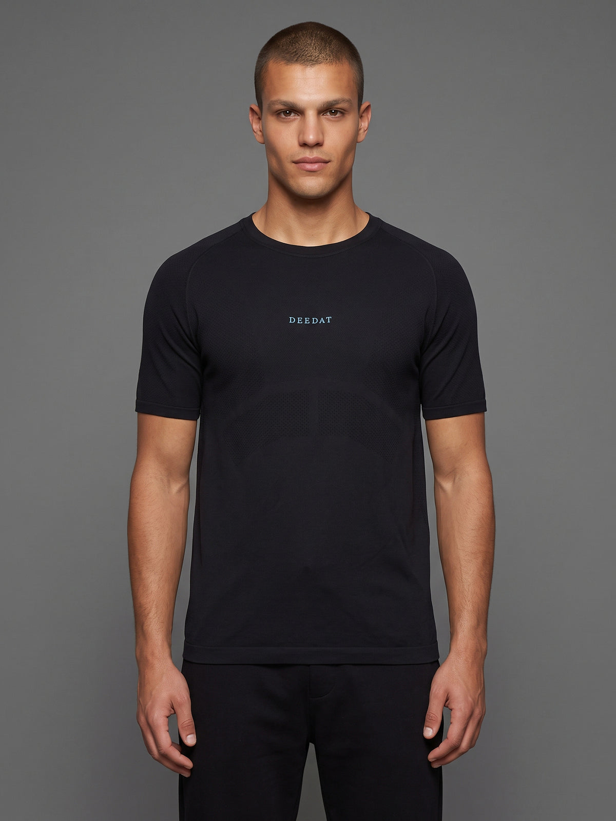DEEDAT Performance Slim Fit Crew Neck Tees - Black