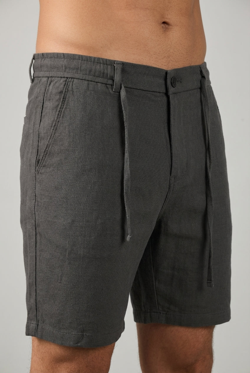 DEEDAT Standard Hem Slim Fit Short - Dark Grey