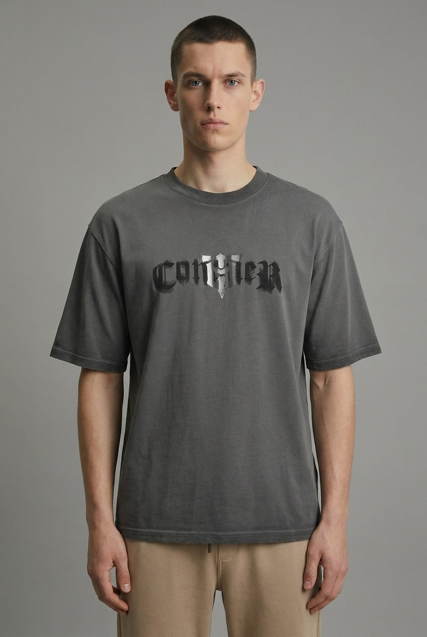 DEEDAT DEE.N.A Walker Oversized Tees - Gray