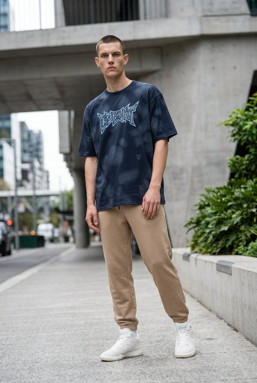 DEEDAT DEE.N.A Maveric Oversized Tees - Blue