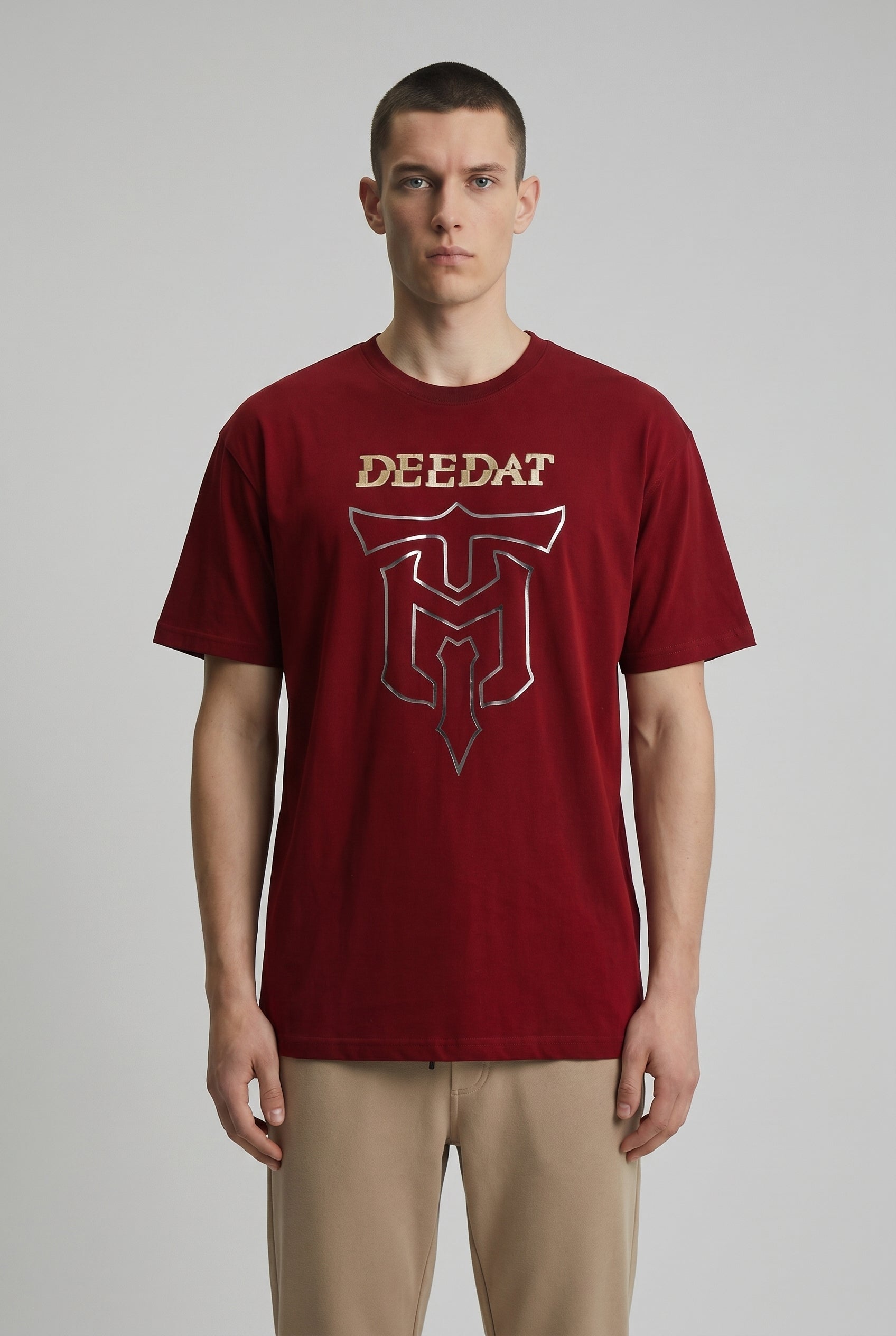 DEEDAT DEE.N.A Maveric Oversized Tees - Maroon