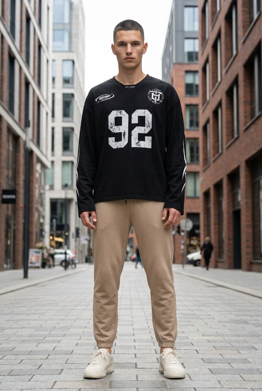 DEEDAT DEE.N.A Oversized Tees - Black
