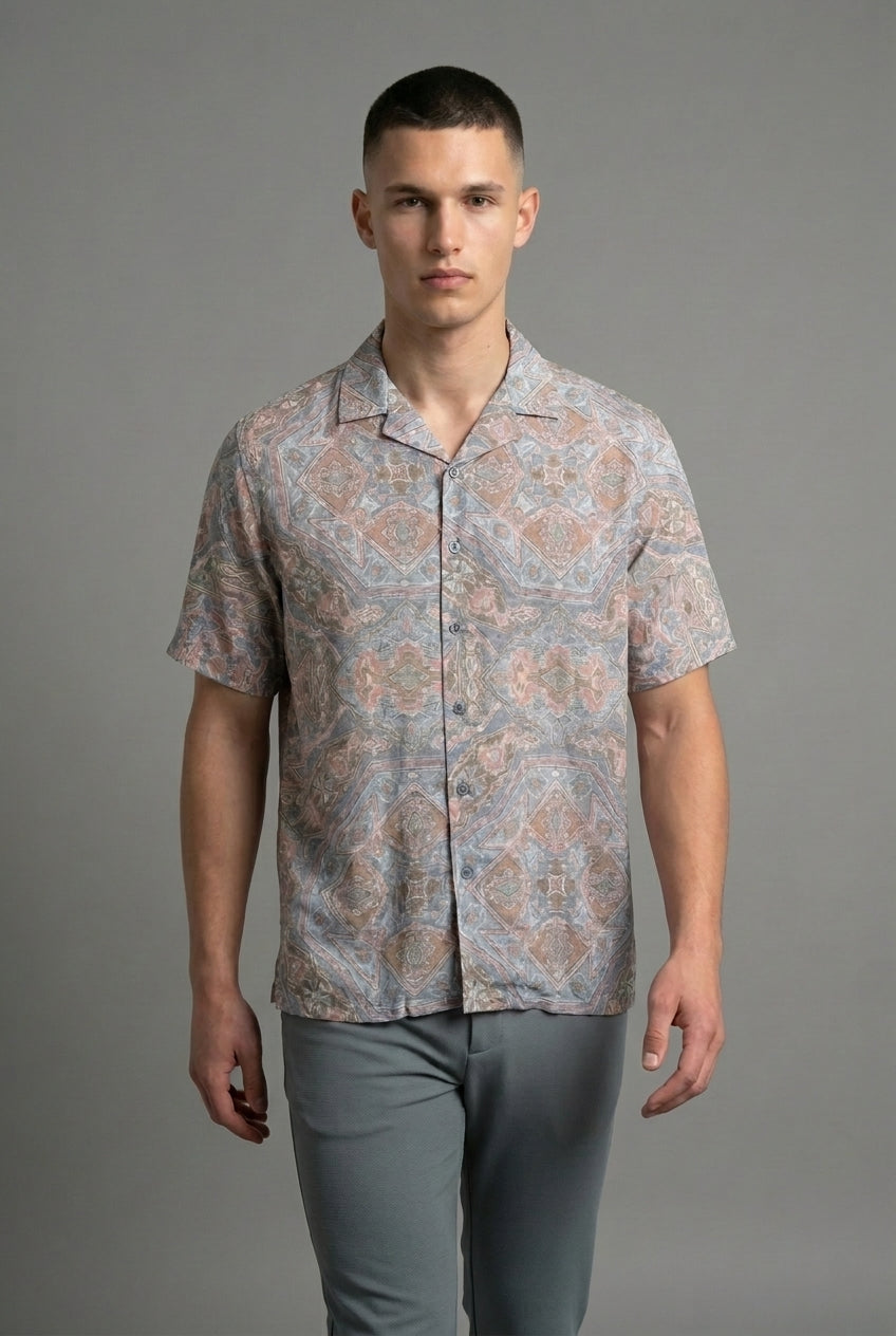 DEEDAT Regular Fit Casual Shirt - Gray
