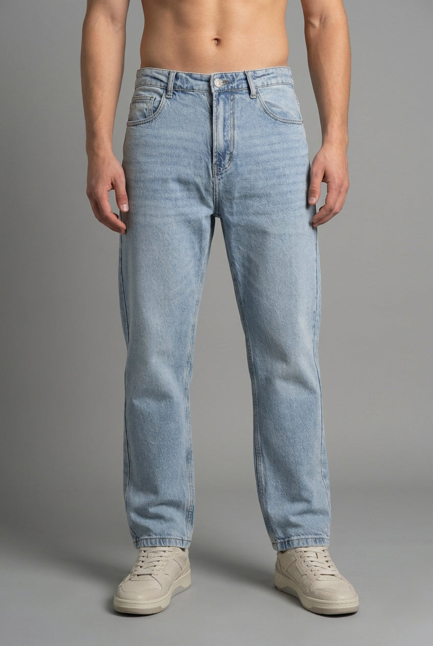 DEEDAT TAPERED FIT Jeans - Light Blue