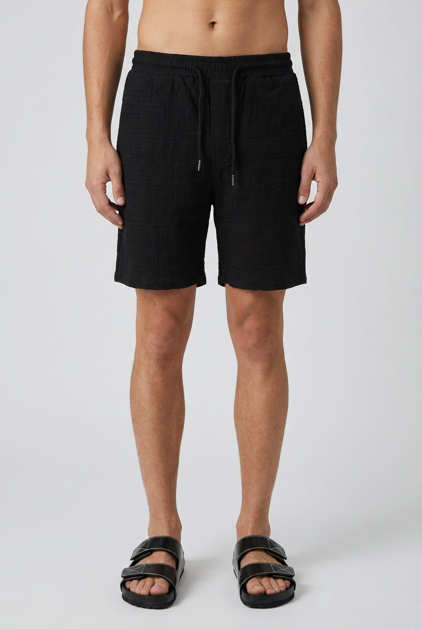 DEEDAT NATURE VERSE Regular Fit Short - Black
