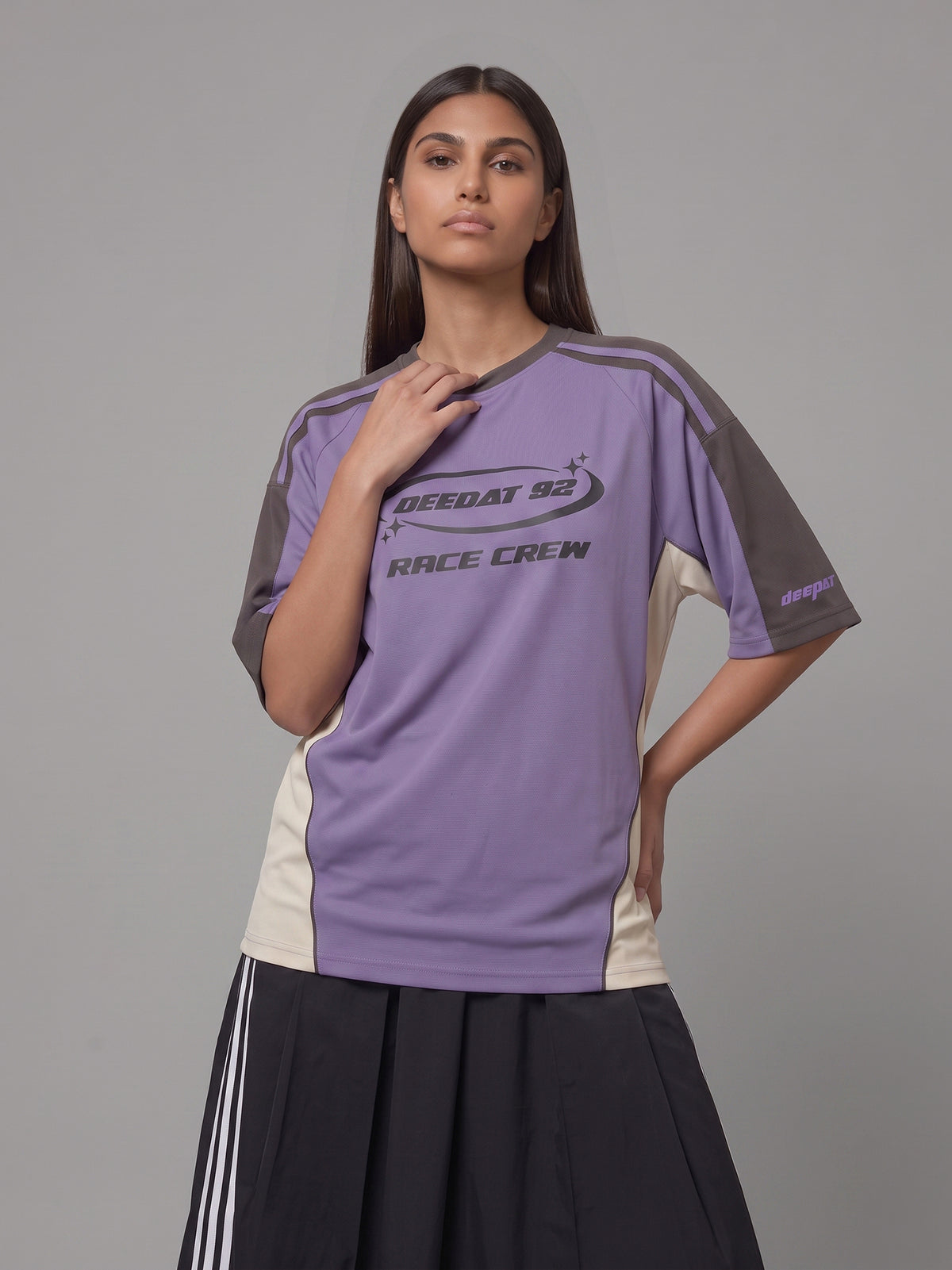 DEEDAT Women's Oversized Tees - Purple