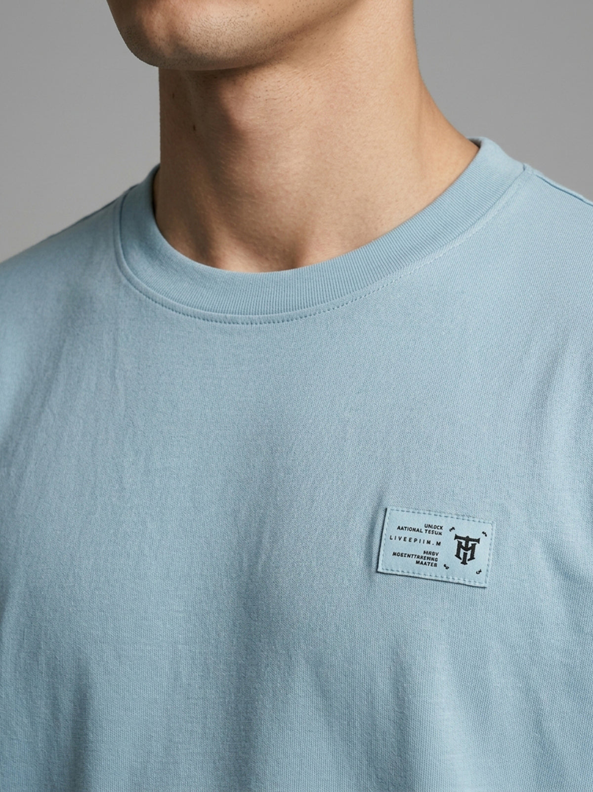DEEDAT MNML WRLD Walker Oversized Tees - Blue