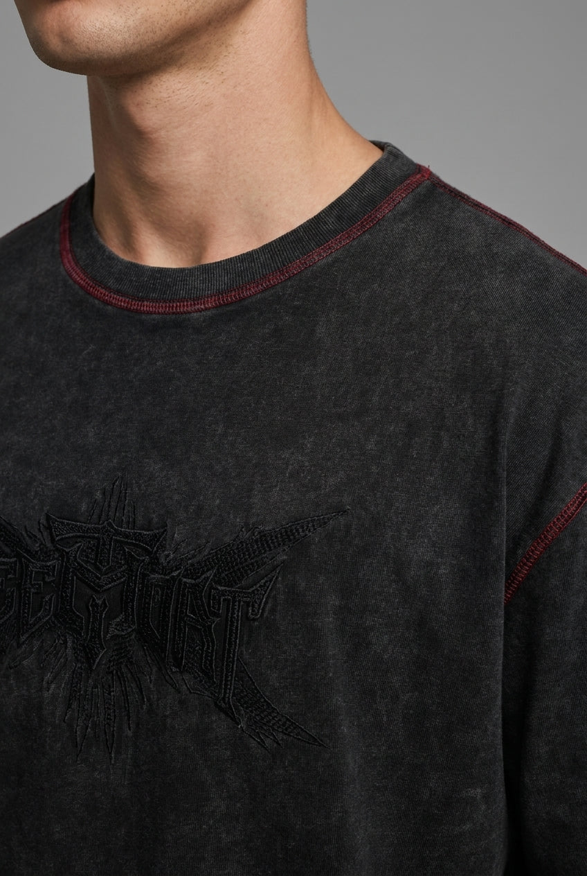 DEEDAT DEE.N.A MAVERICK Oversized Tees - Black