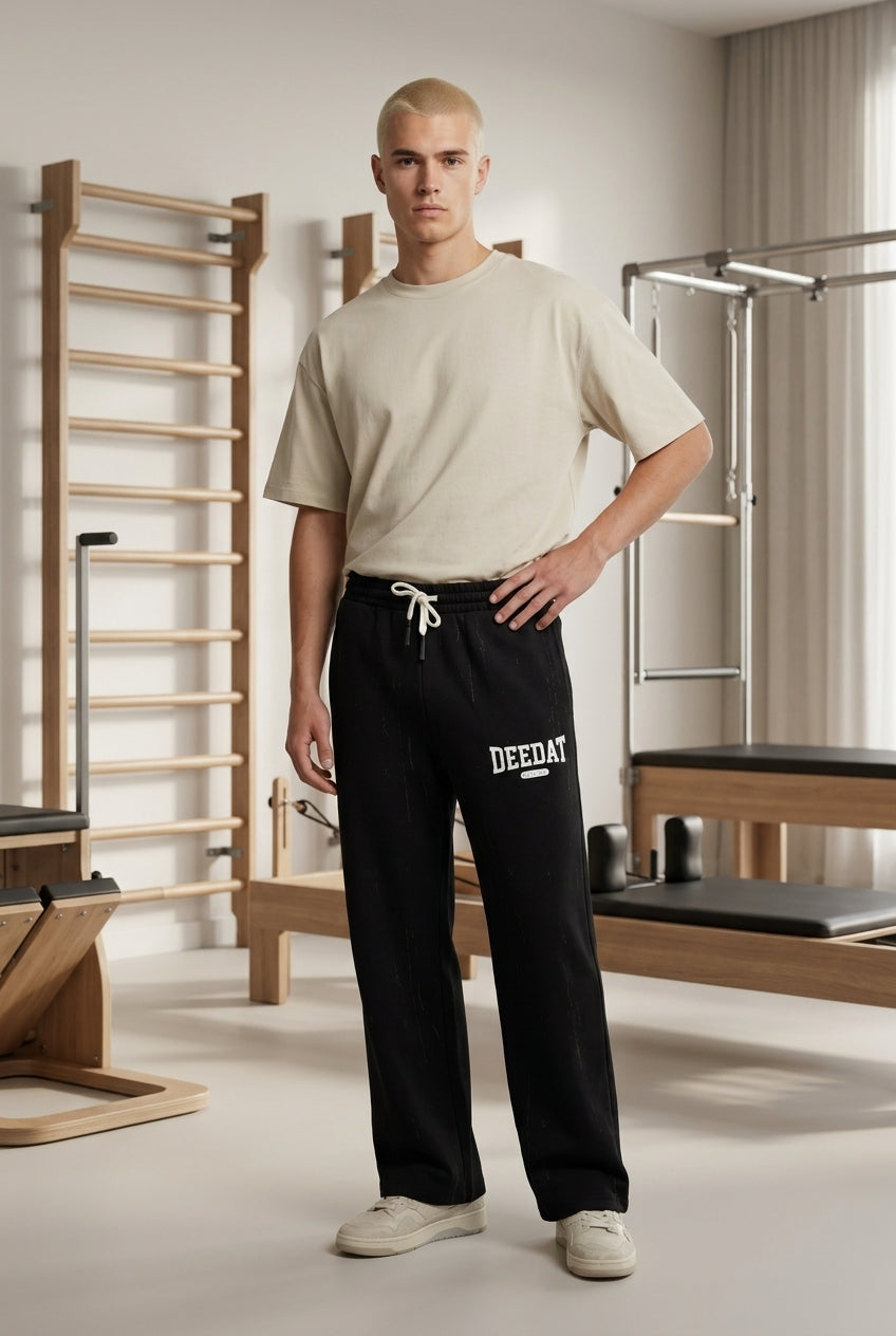 DEEDAT Oversized Standard Hem Bottom -Black