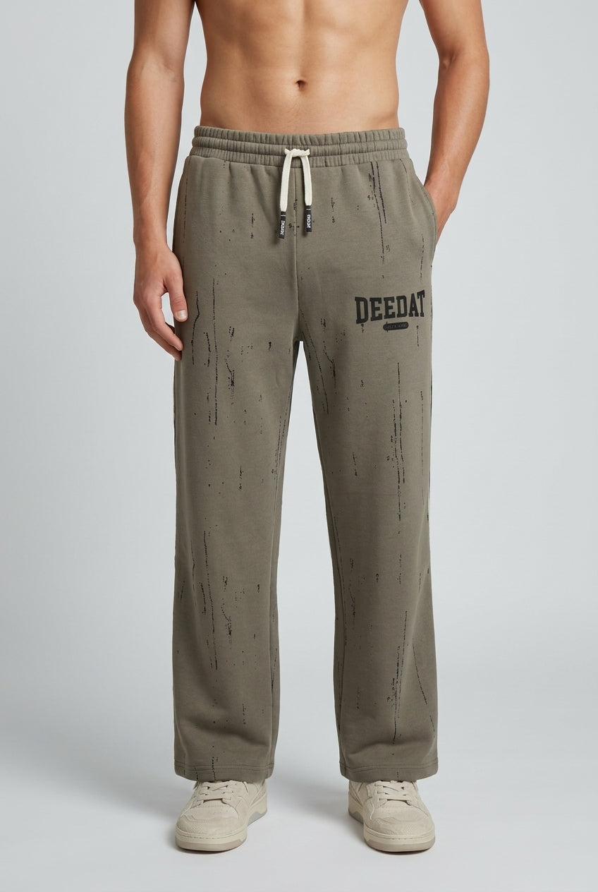 DEEDAT Oversized Standard Hem Bottom -Olive