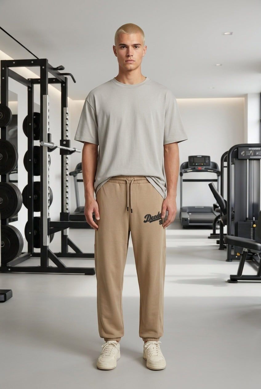DEEDAT Oversized Standard Hem Bottom -Beige