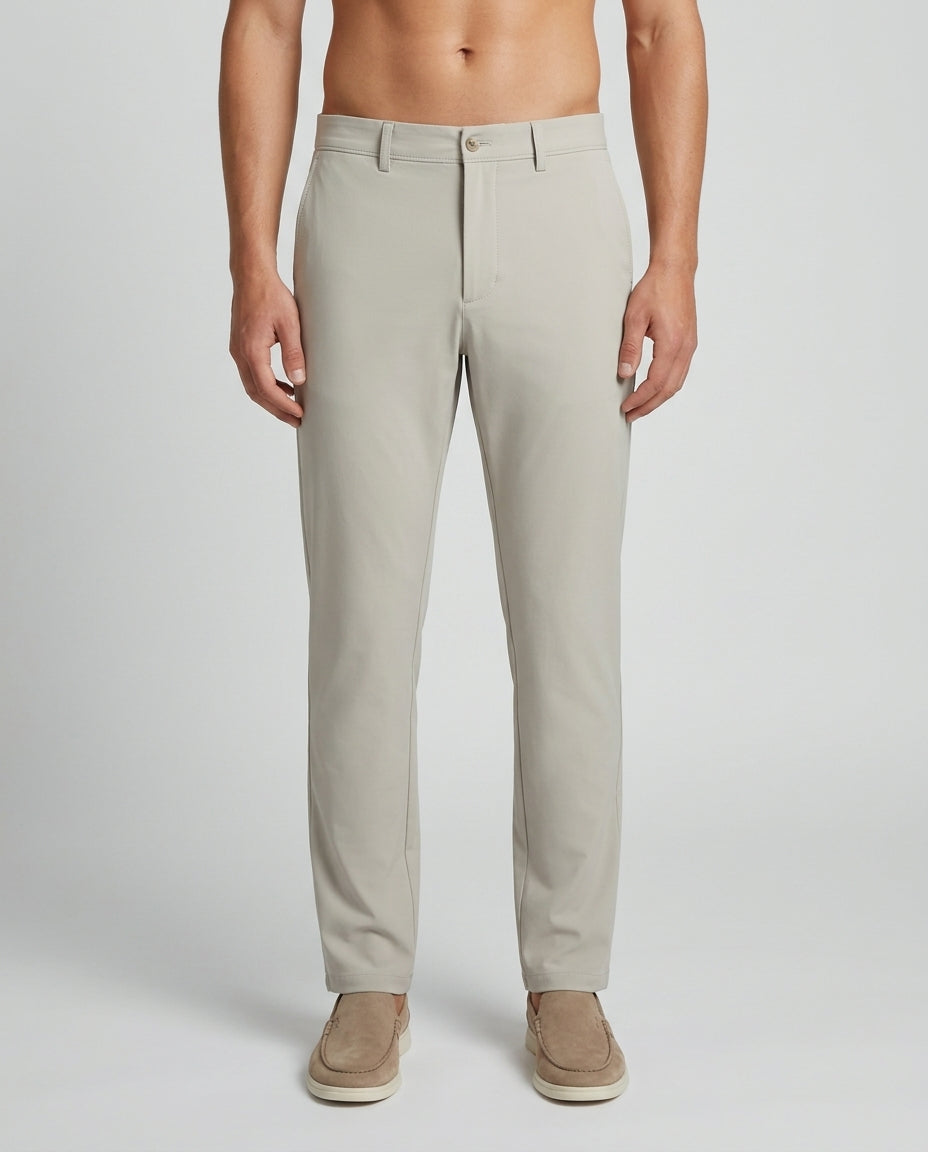 DEEDAT Tapered Fit Casual Pant -Off White