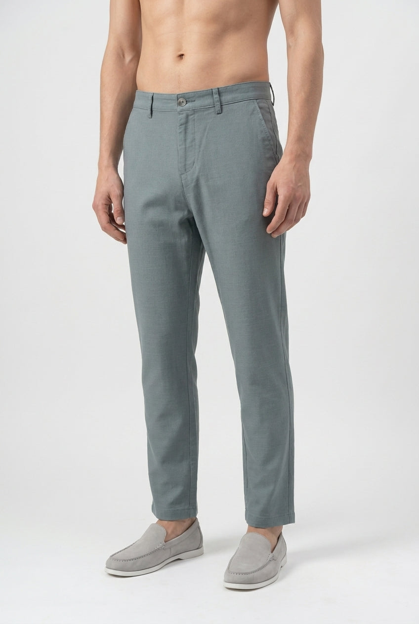 DEEDAT Regular Fit Casual Pant - Dark Gray