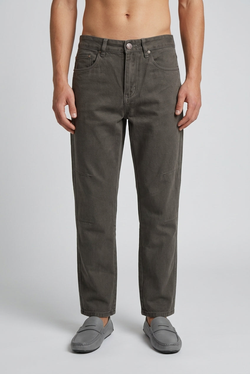 DEEDAT Loose Straight Casual Pant - Green