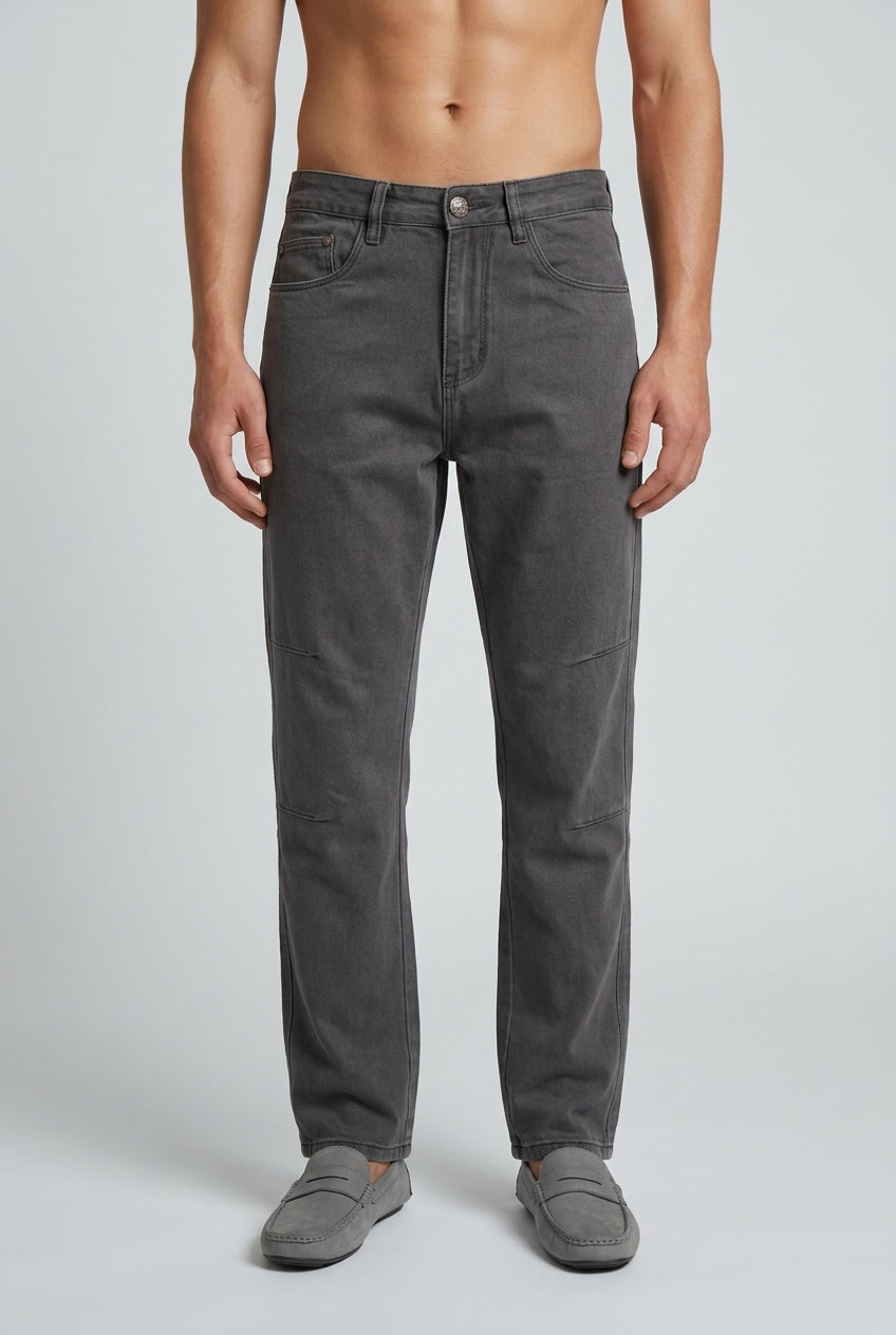 DEEDAT Loose Straight Casual Pant - Gray