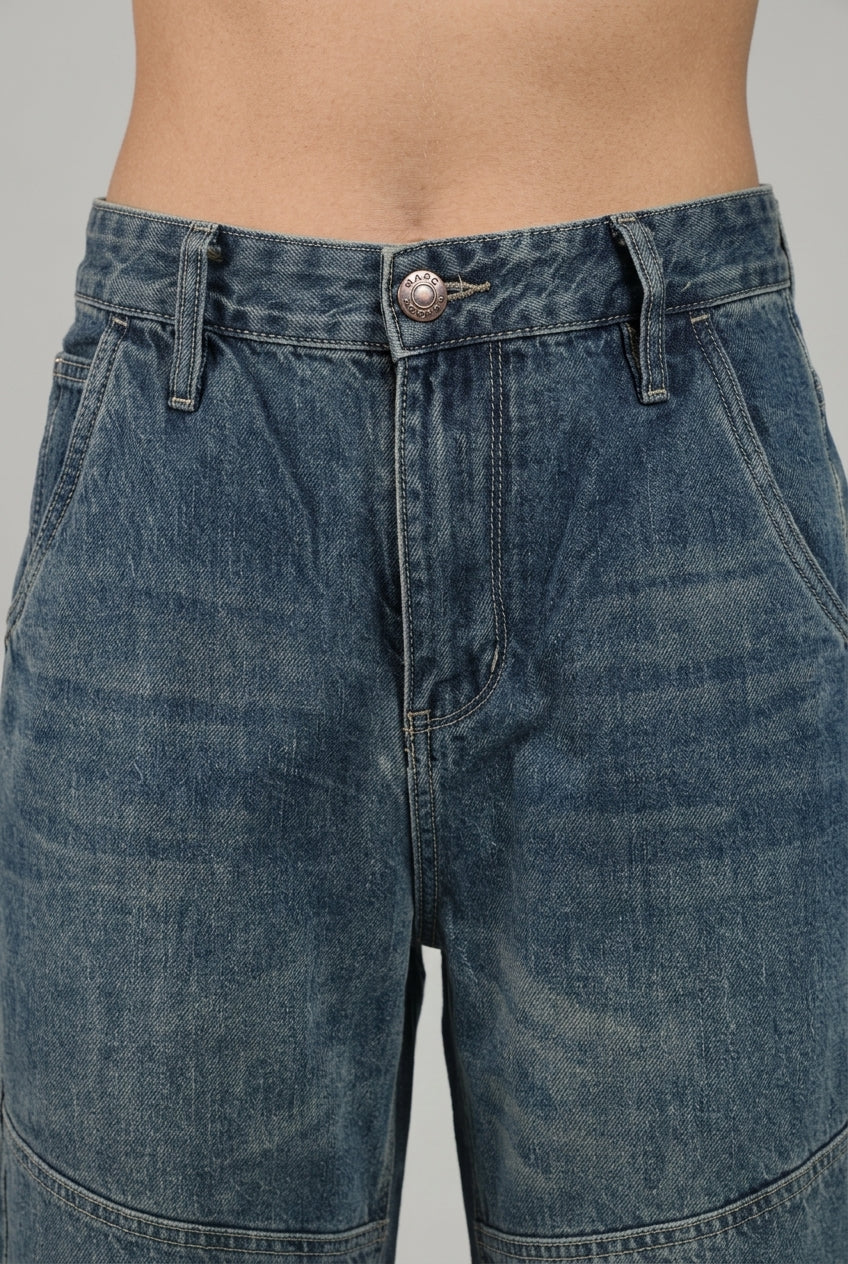 DEEDAT Balloon Fit Jeans - Vintage Blue