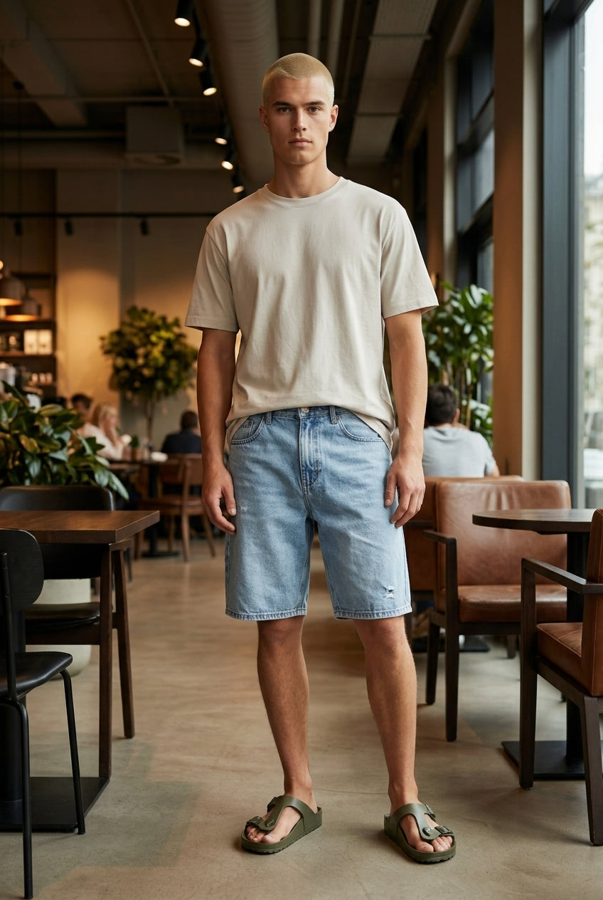 DEEDAT Jorts - Light Blue