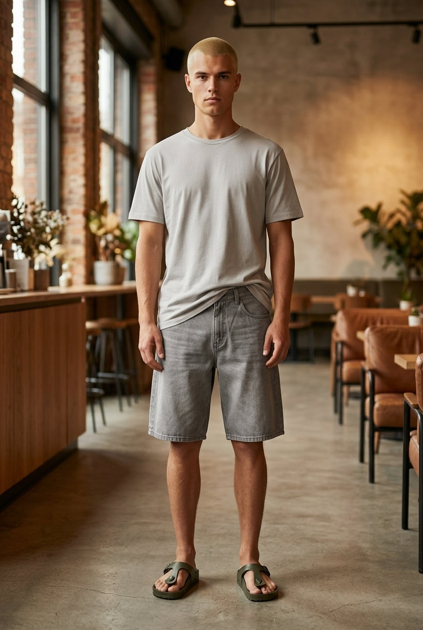 DEEDAT Jorts - Light Gray