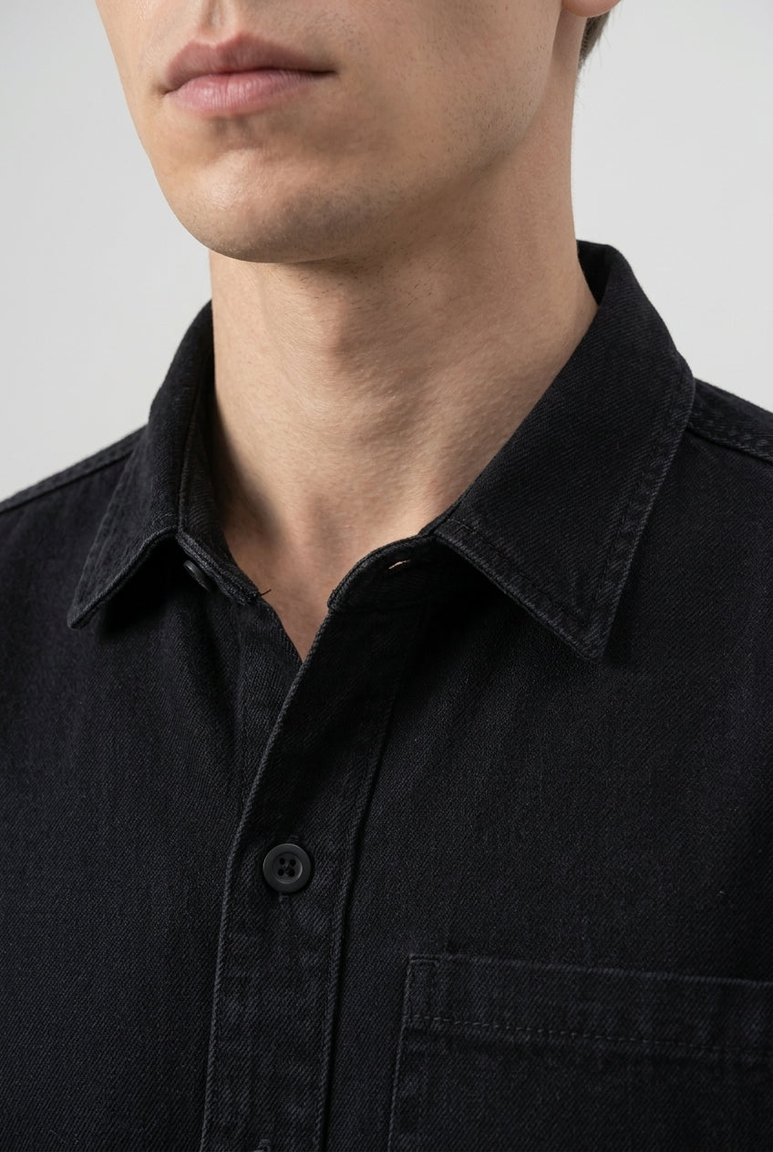 DEEDAT Oversized Gents Jacket - Black