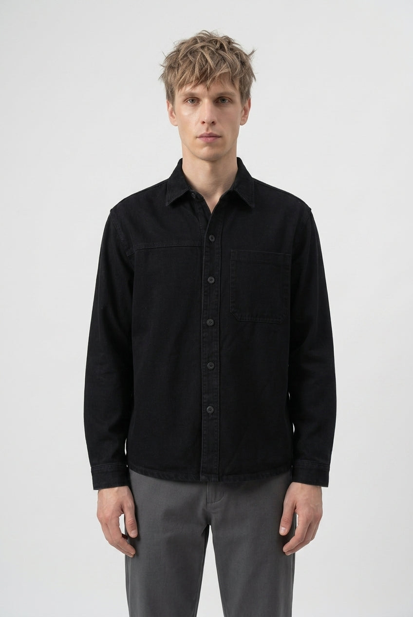 DEEDAT Oversized Gents Jacket - Black