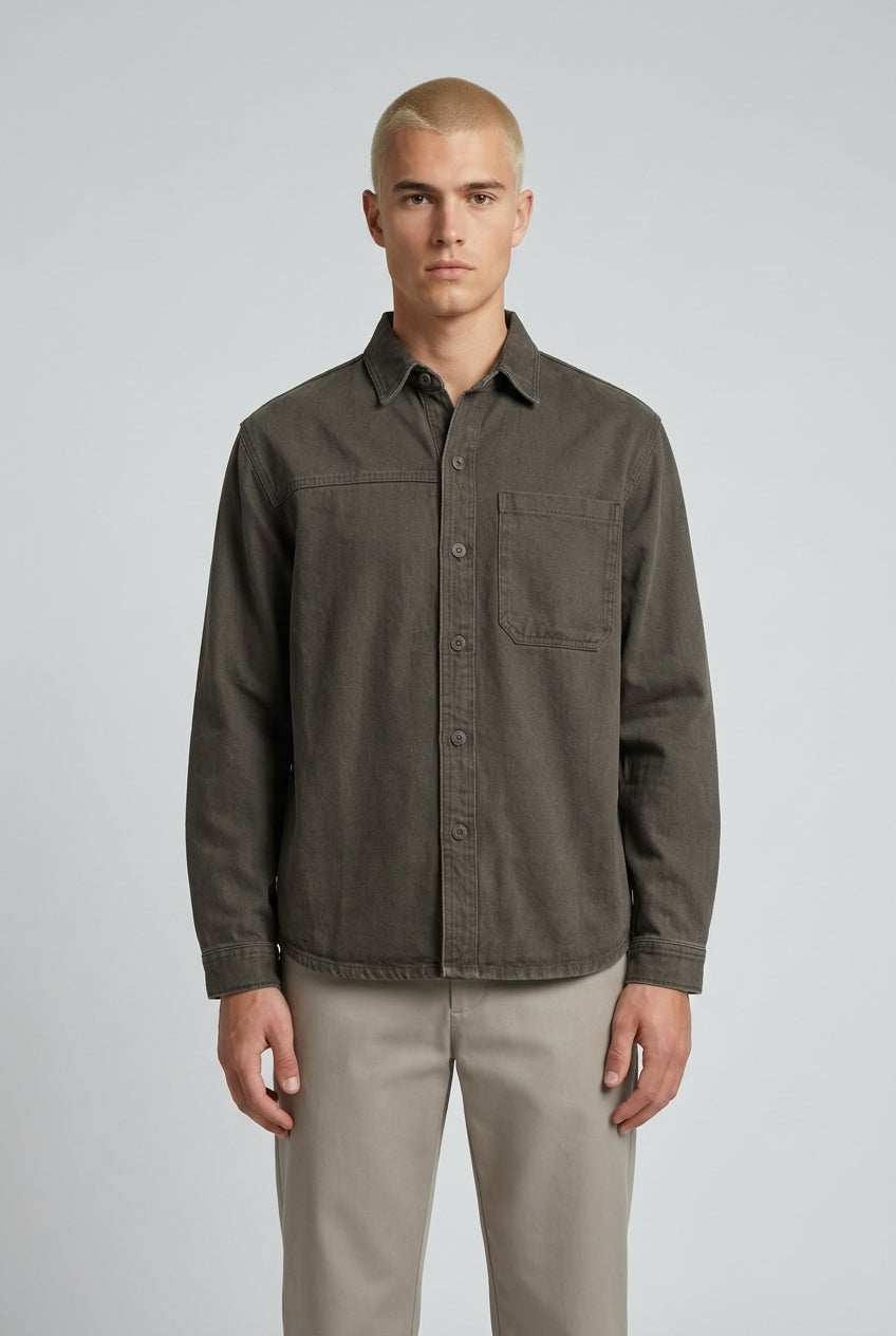 DEEDAT Oversized Gents Jacket - Green