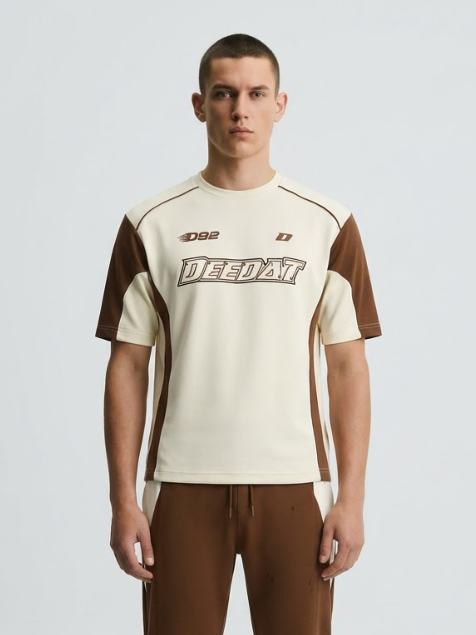DEEDAT SUPREMACY Walker Oversized Tees - Beige