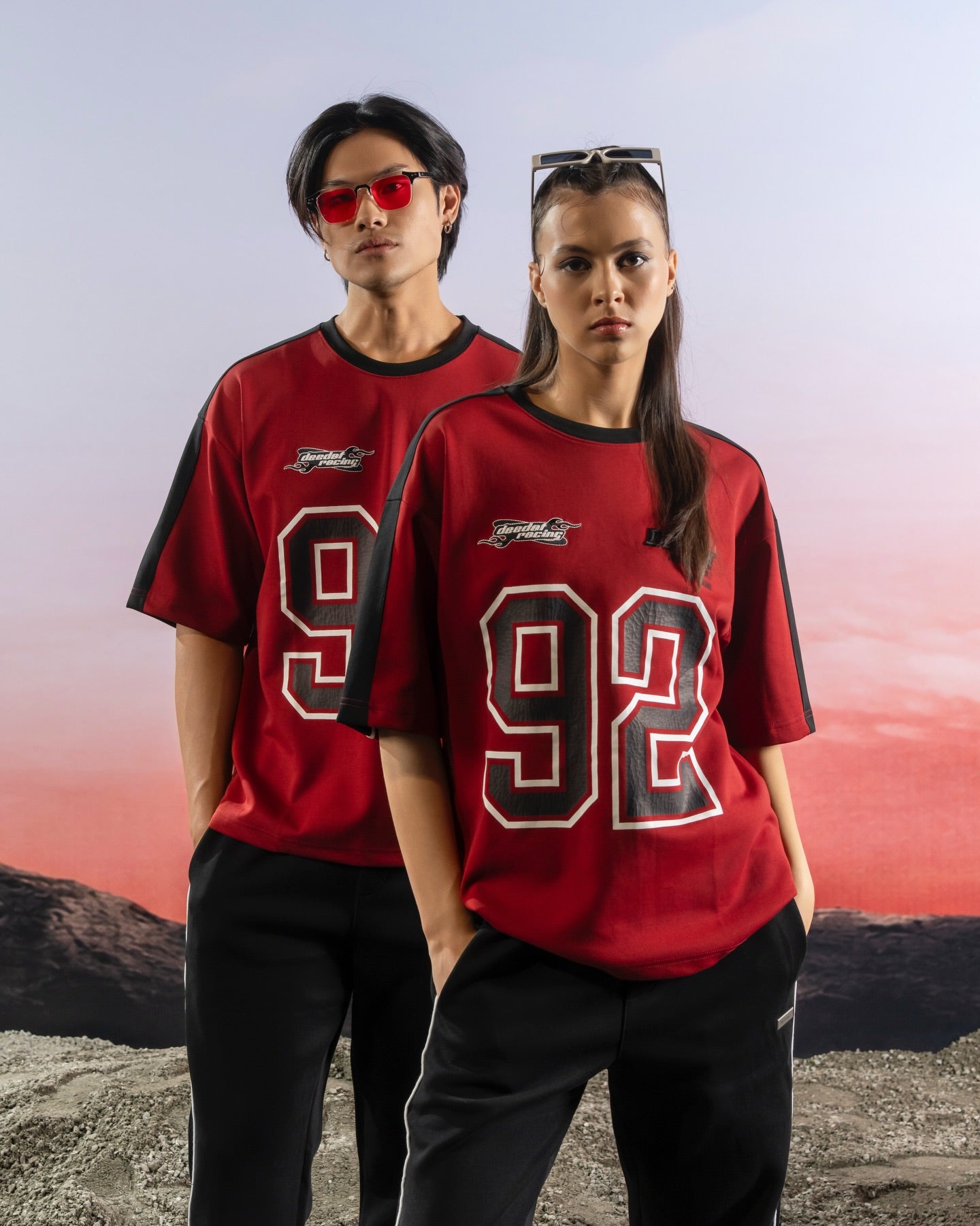 DEEDAT SUPREMACY Maximo Oversized Tees - Red