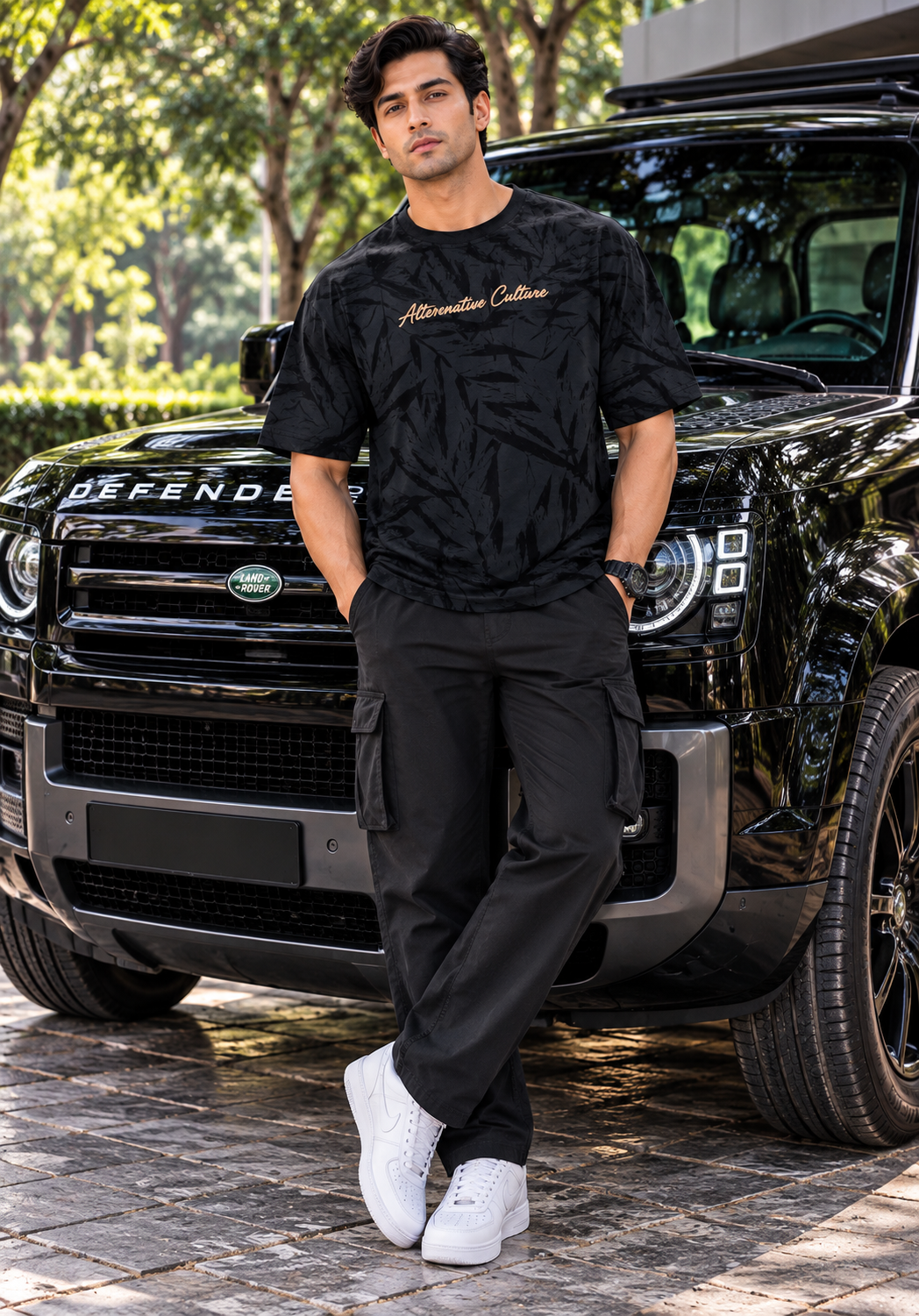 DEEDAT MAVERICK Oversized Tees - Black