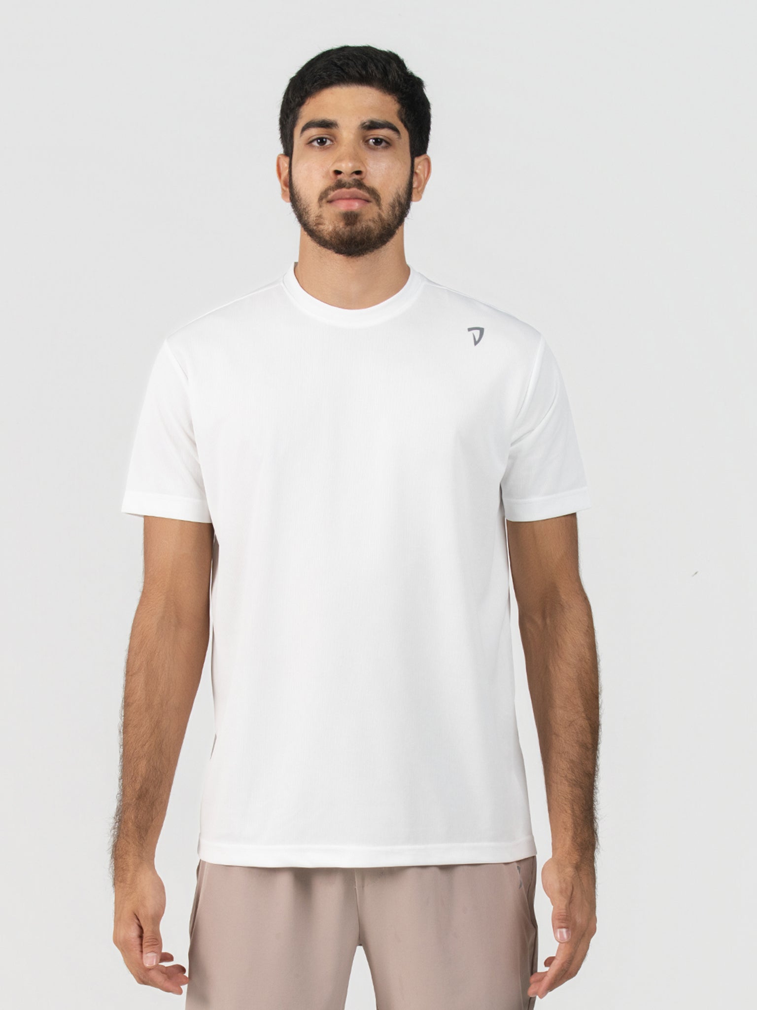 DEEDAT Performance Wear Slim Fit Crew Neck Tees - White