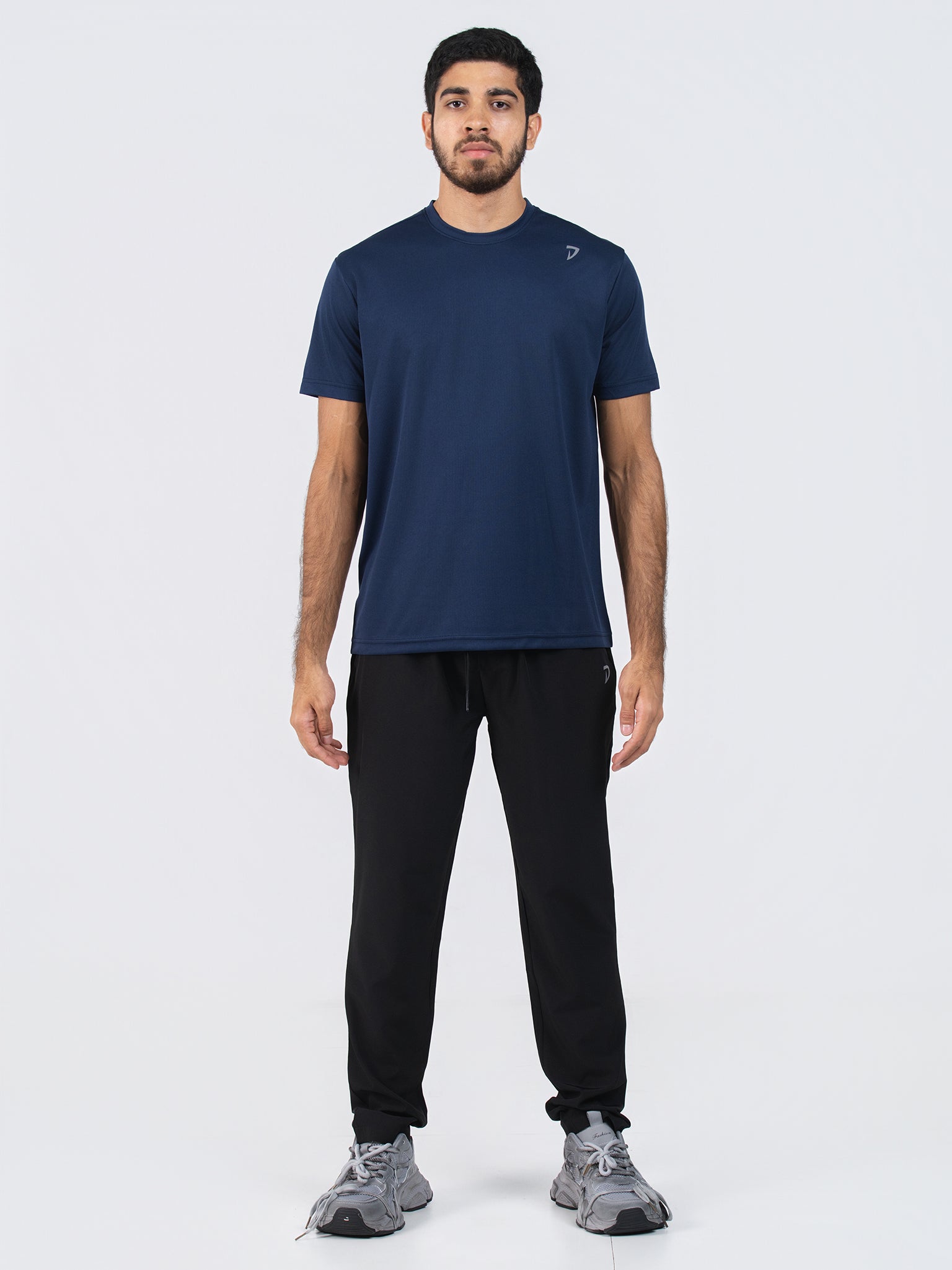 DEEDAT Performance Wear Slim Fit Crew Neck Tees - Navy