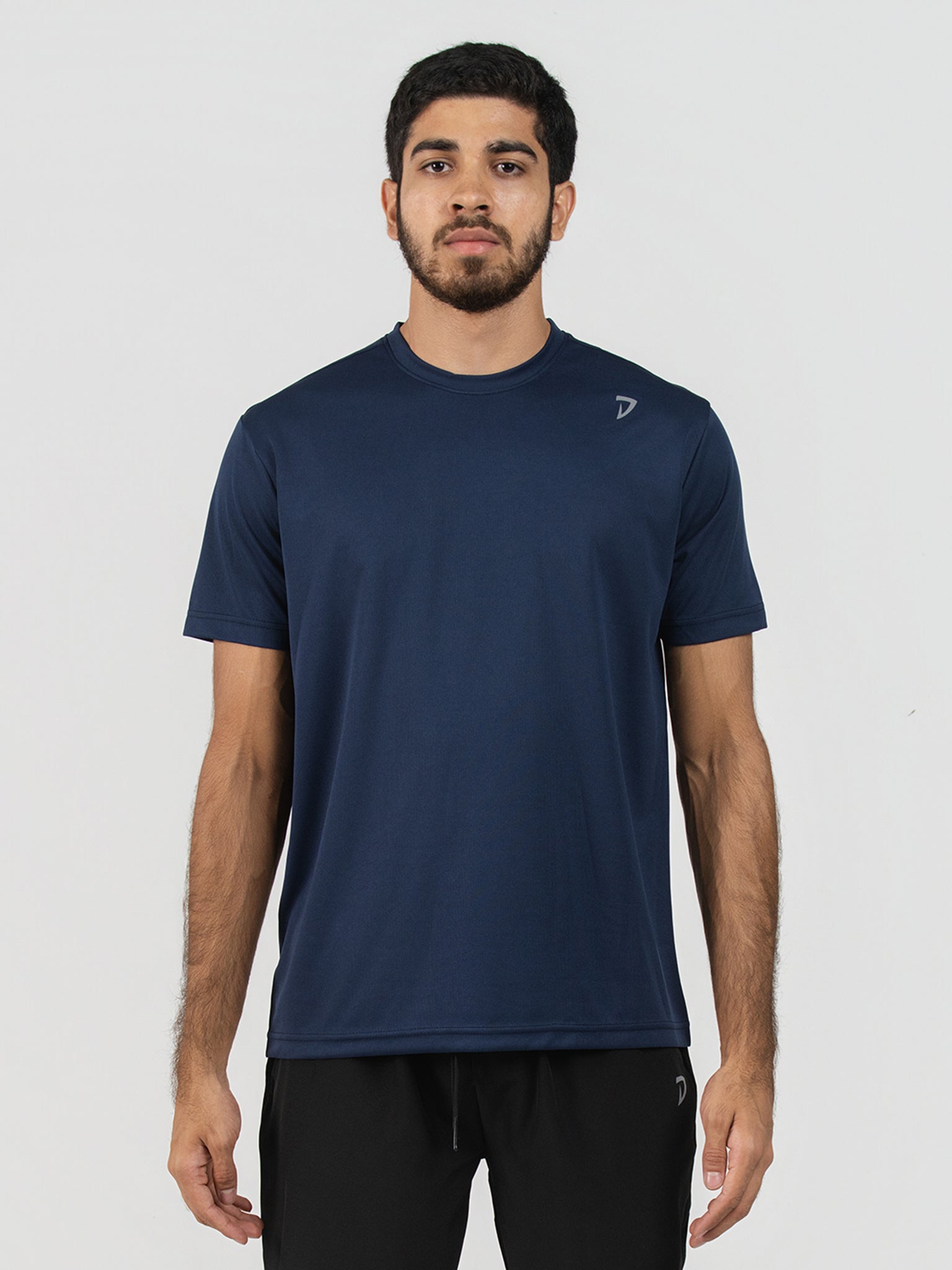 DEEDAT Performance Wear Slim Fit Crew Neck Tees - Navy