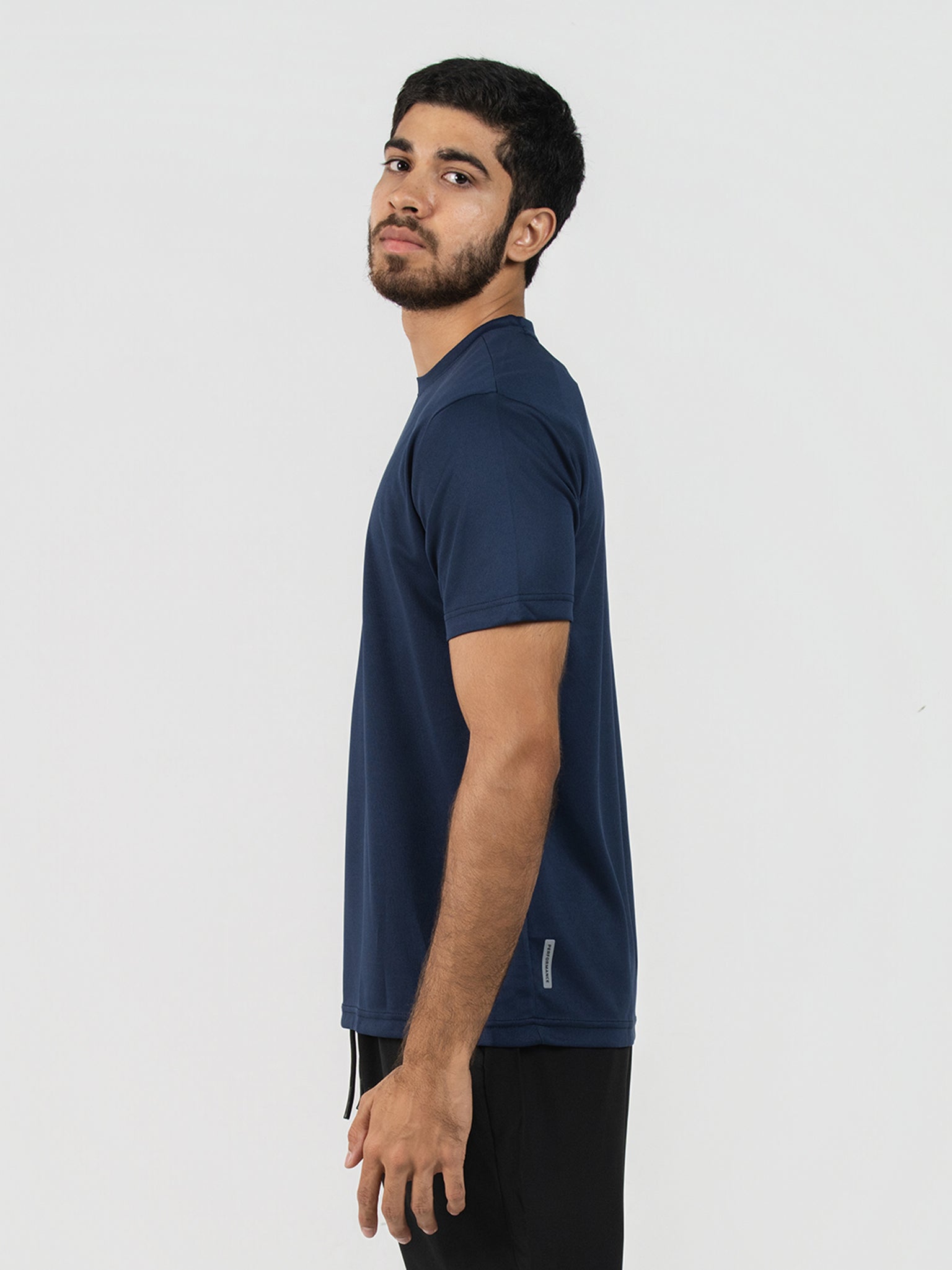 DEEDAT Performance Wear Slim Fit Crew Neck Tees - Navy