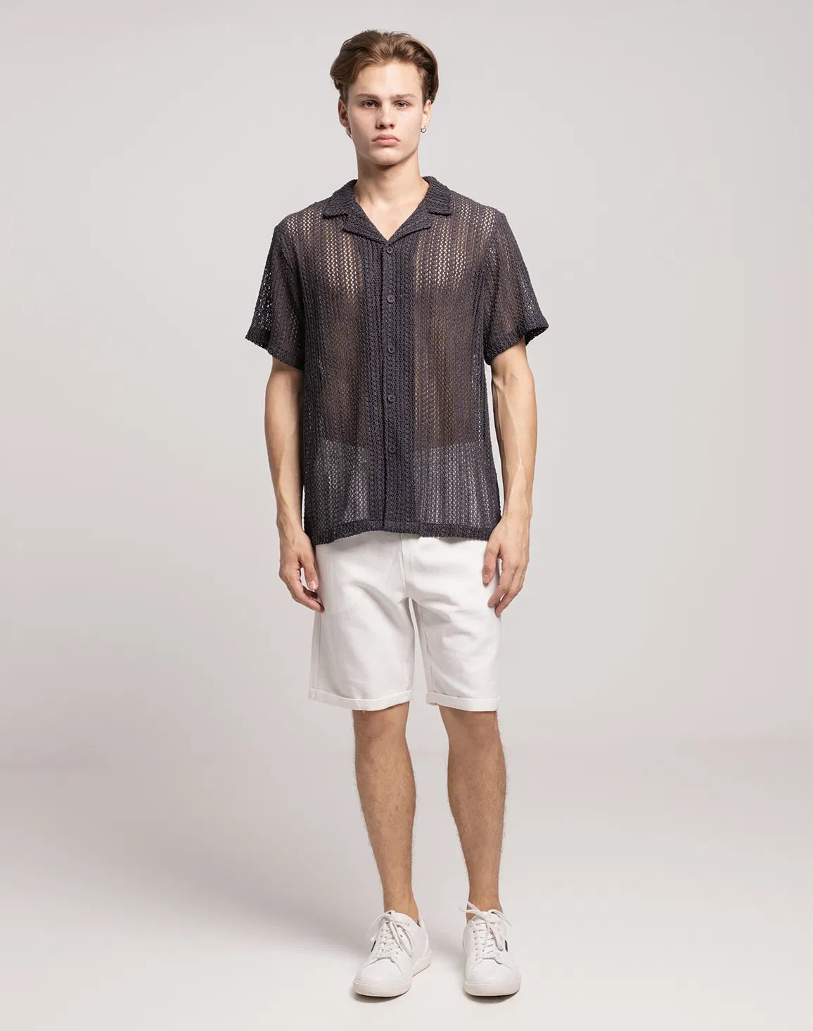 DEEDAT NATURE VERSE Men's Regular Fit Casual Shirt - Black