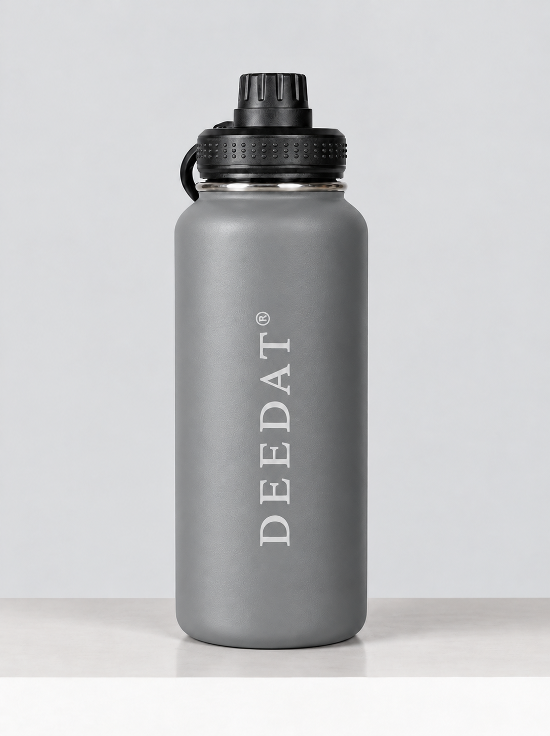 DEEDAT Stainless Steel Water Bottle 800 ML - Gray