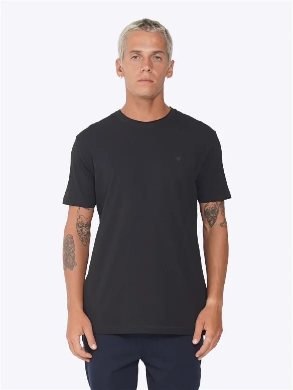 DEEDAT Bull Head Crew Neck Tee - Black