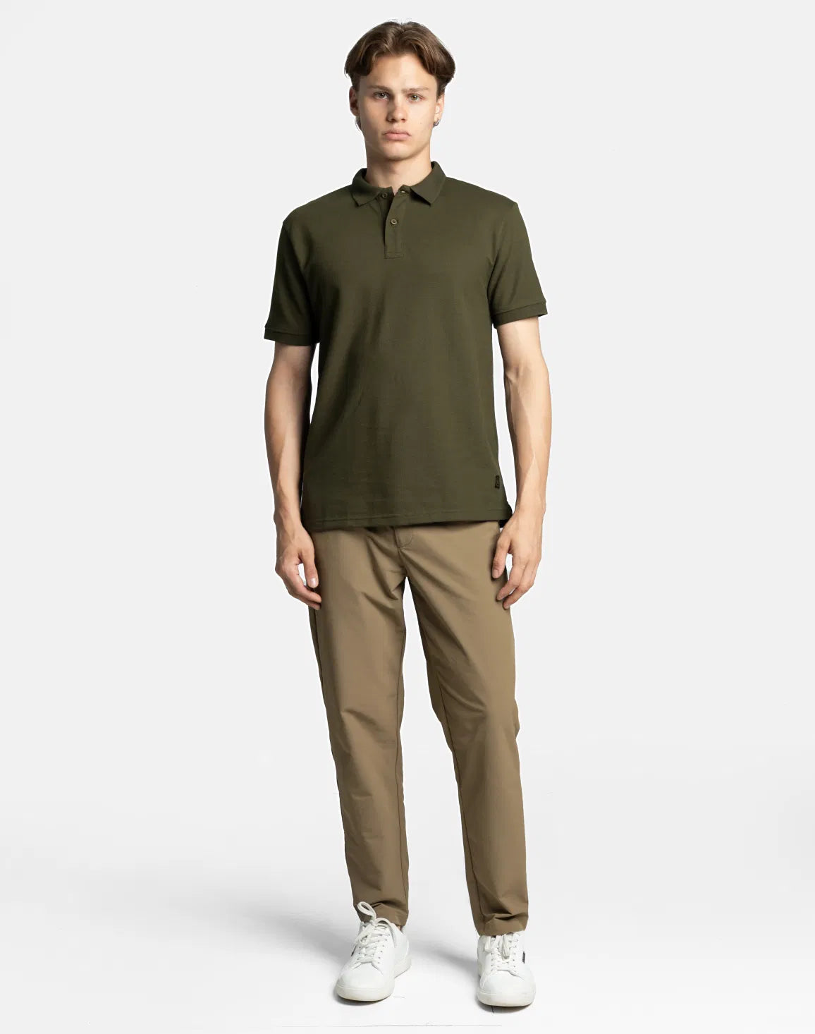 DEEDAT Polo Regular Fit Tees - Army Green