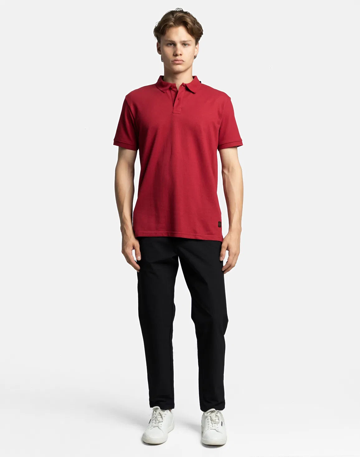 DEEDAT Polo Regular Fit Tees - Cherry Red